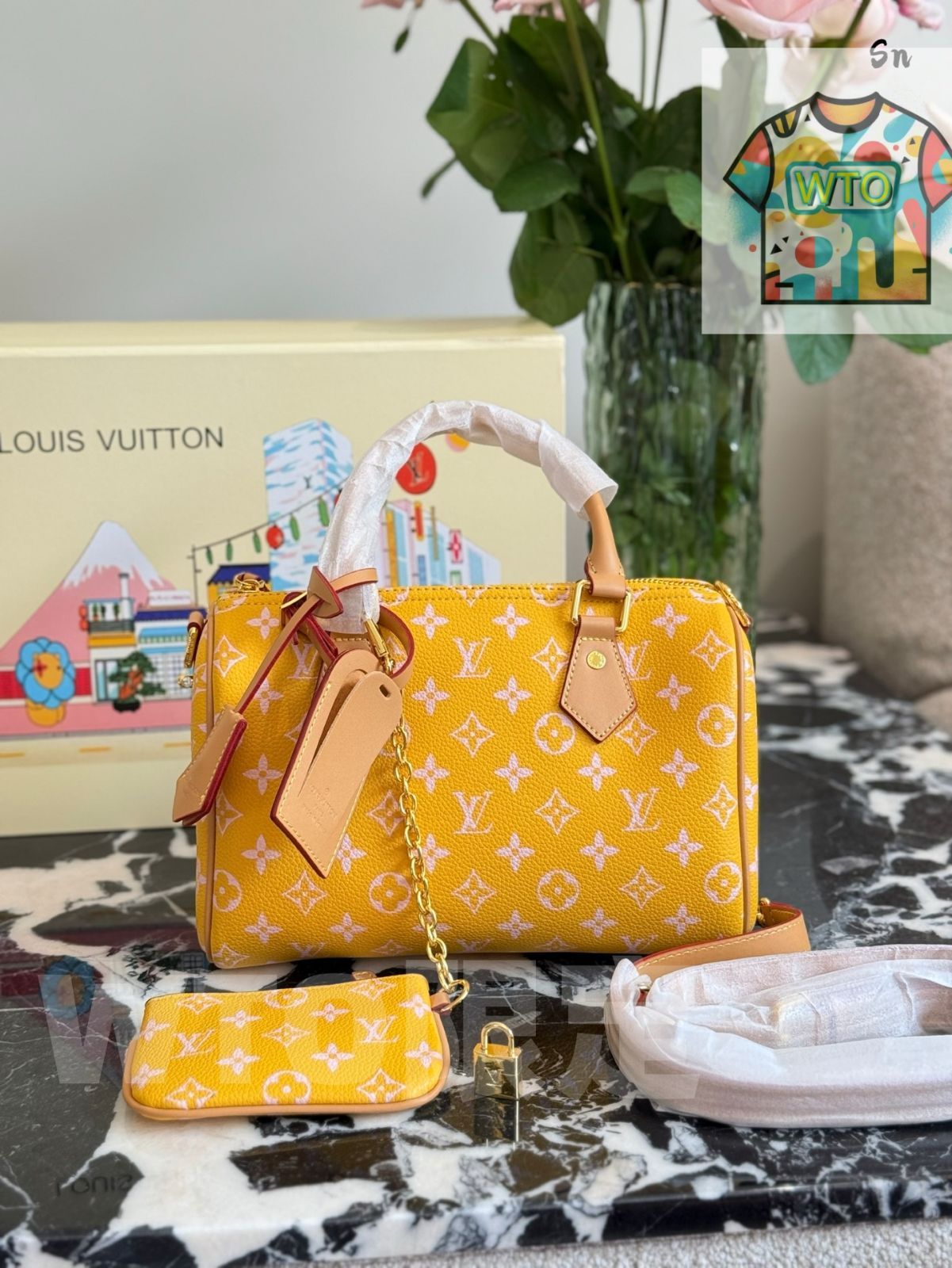 WTO通販 Louis Vuitton x Pharrell Williams Speedy 25 ルイヴィトン × ファレル ウィリアムズ スピーディ 25 イエロー -WTO輸入-WWT88