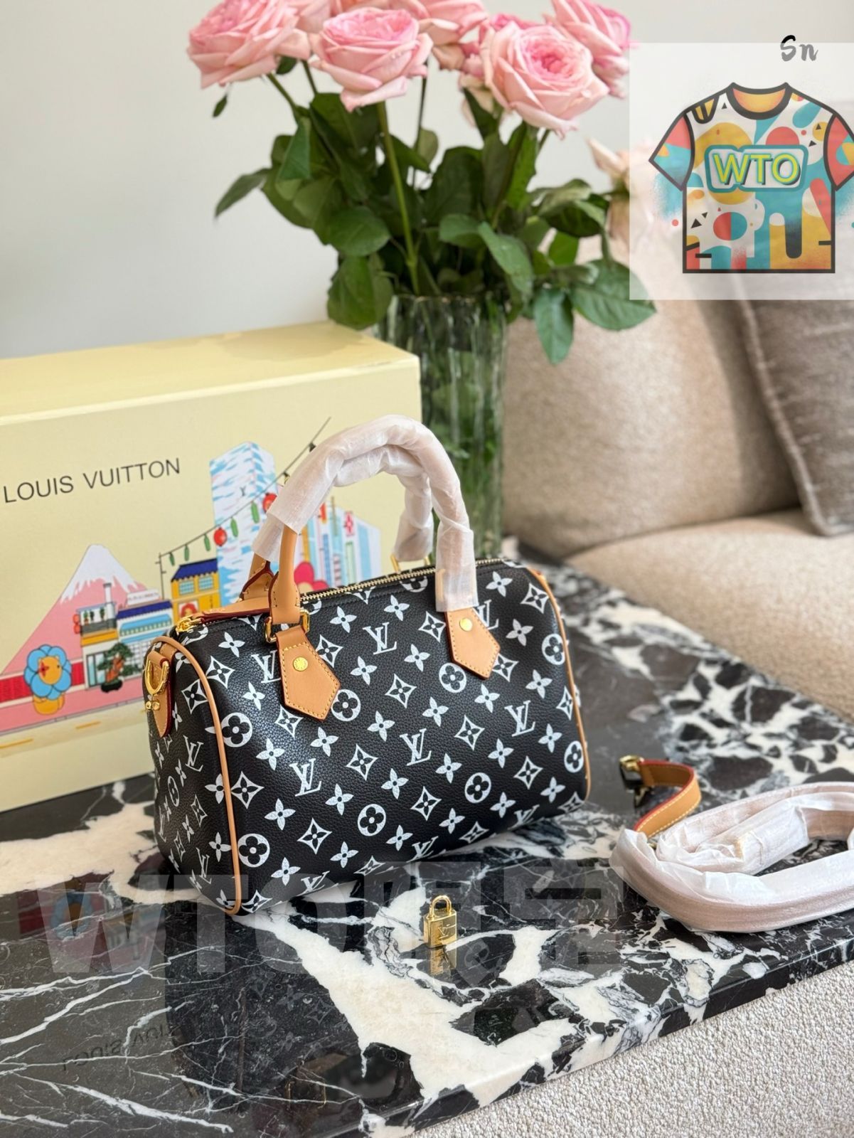 WTO通販 Louis Vuitton x Pharrell Williams Speedy 25 ルイヴィトン × ファレル ウィリアムズ スピーディ 25 イエロー -WTO輸入-ILX82