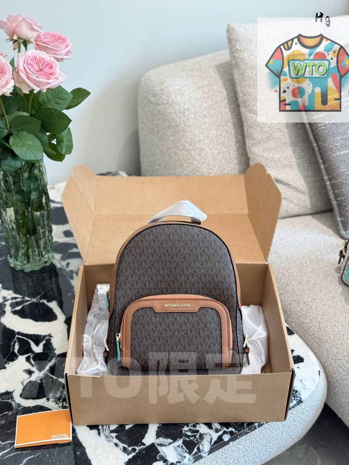 今日 MK JAYCEE MEDIUM BACKPACK マークスワロフスキー ジェイシー ミディアム バックパック