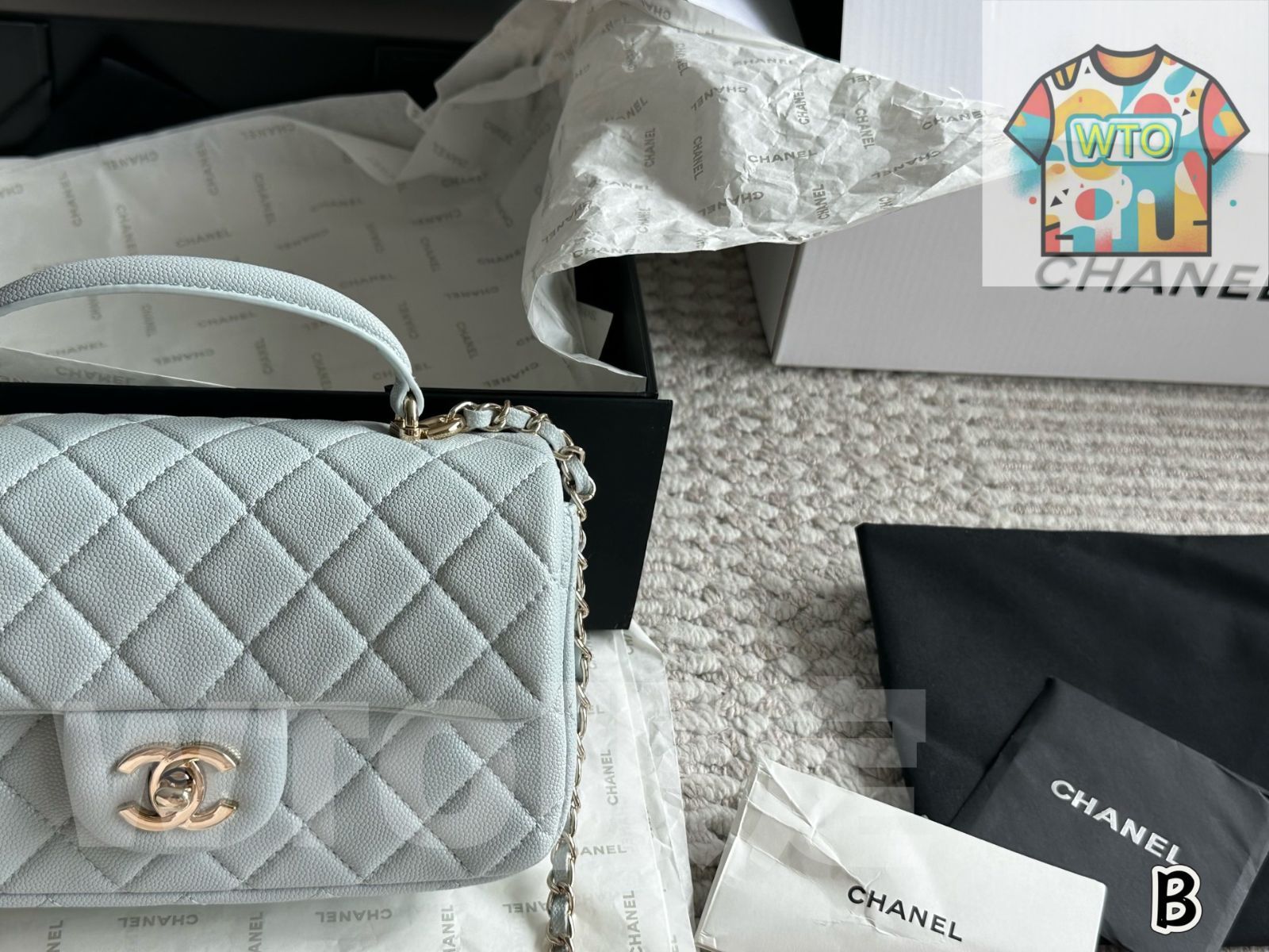 WTO通販 CHANEL CF Handle Mini Bag シャネル CF ハンドル ミニ バッグ-WTO輸入-YUJ28