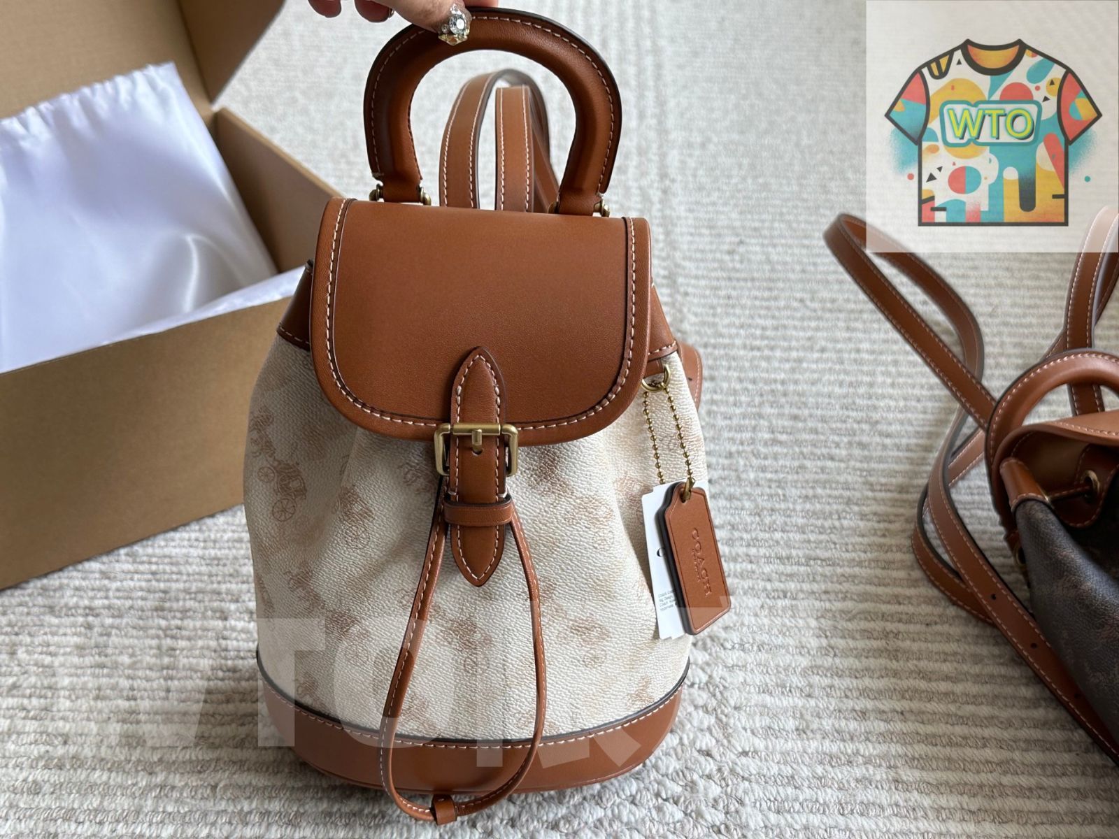 WTO通販 Coach 21x17cm Backpack クーチ 21×17cm バックパック-WTO輸入-WZA86