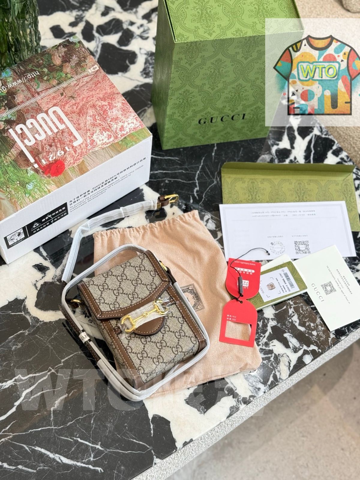 WTO通販 Gucci Horsebit 1955 Mini Phone Bag グッチ ホースビット 1955 ミニ フォンバッグ-WTO輸入-KJM71