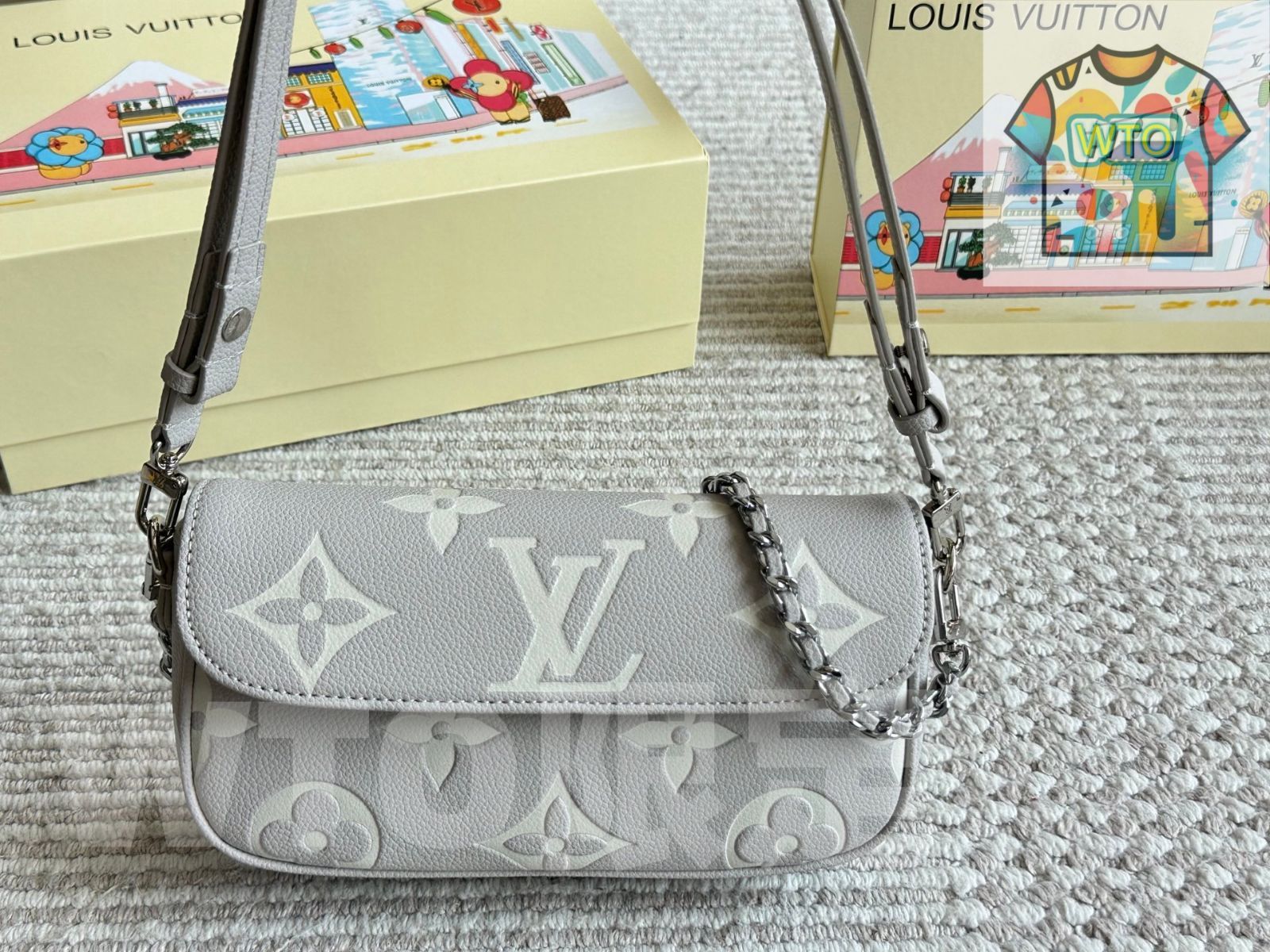 WTO通販 L Brand Cream White Ivy WOC Mini Bag エル ブランド クリームホワイト アイヴィ WOC ミニバッグ -WTO輸入-MNO75