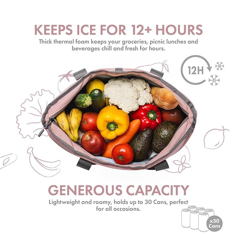 在庫 GrandTies 断熱クーラーバッグトート 保冷バッグ ピーチクレム OLIVEOS_COM_TR