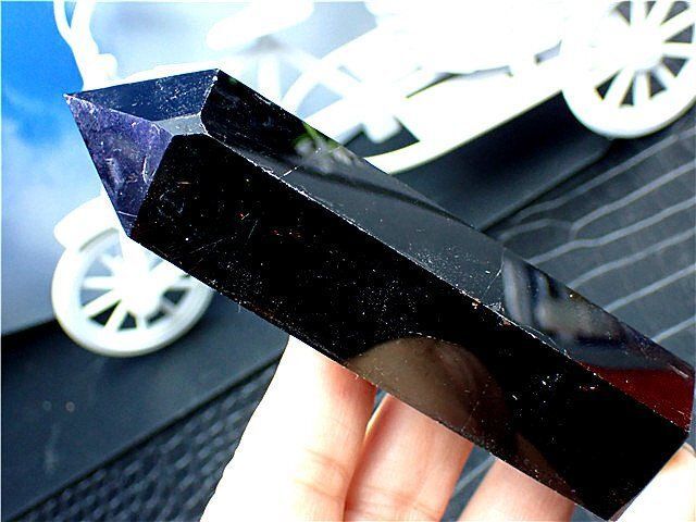 AAA級【魔除け】◇天然モリオン(黒水晶）クラスター柱子B88C2/38C08C