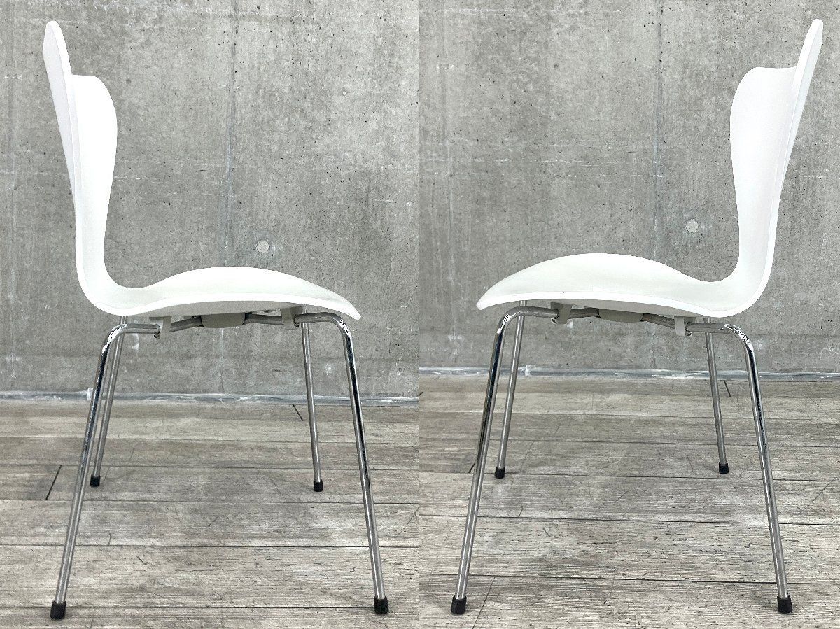 正規品・フリッツハンセン セブンチェア ラッカーホワイト① セブン