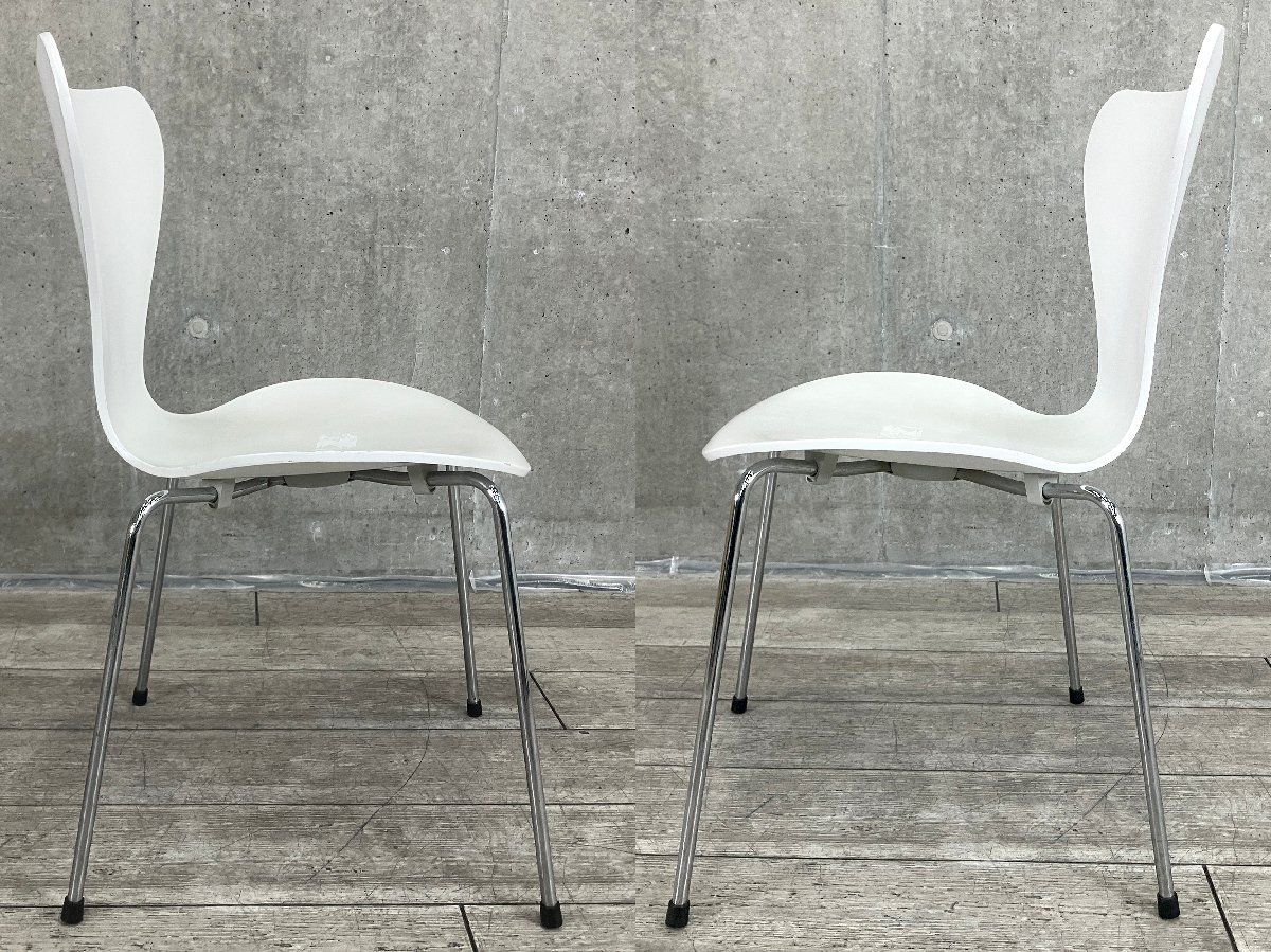 B）Fritz Hansen/フリッツハンセン□セブンチェア□ラッカーホワイト