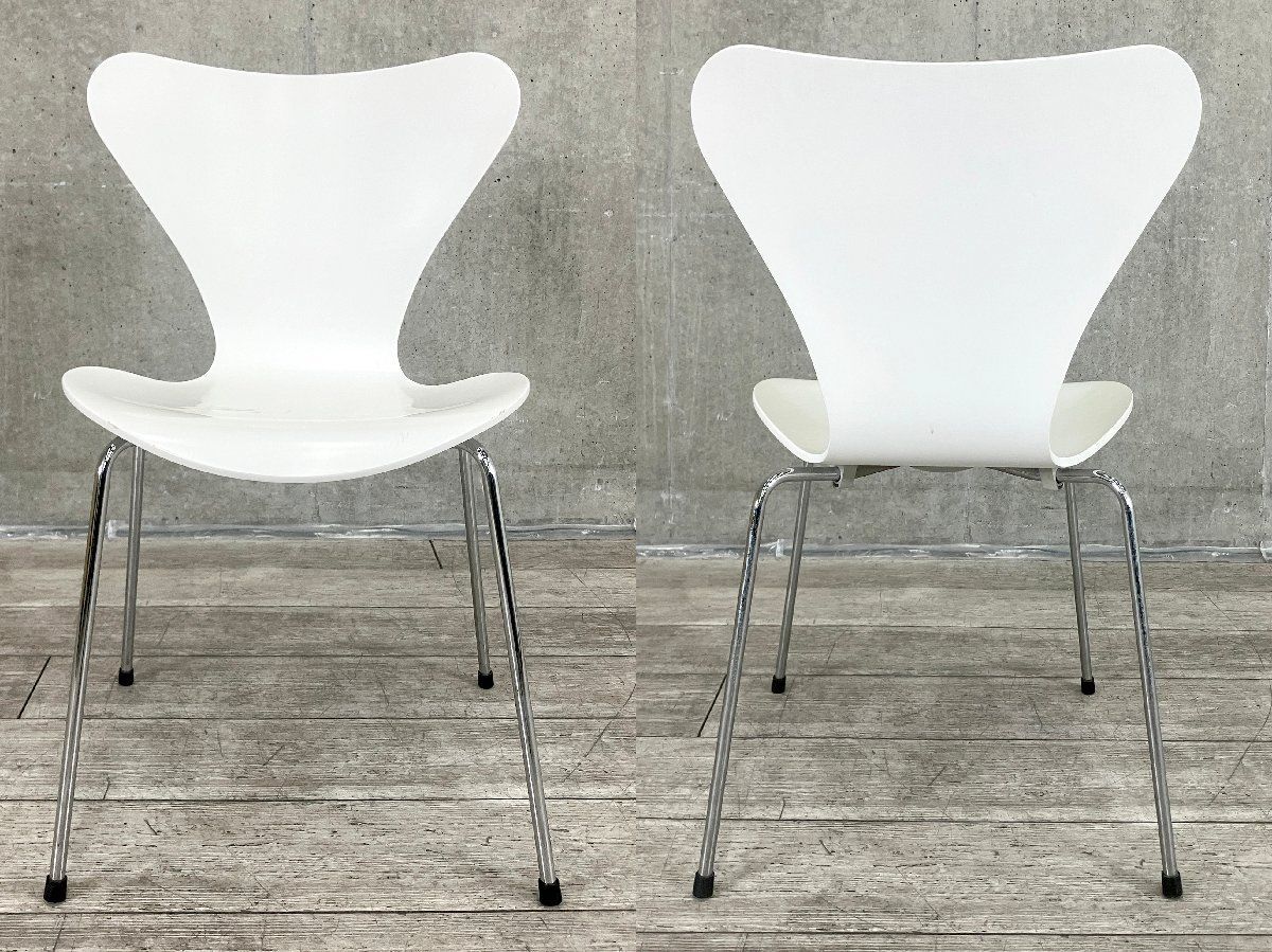 A）Fritz Hansen/フリッツハンセン□セブンチェア□ラッカーホワイト