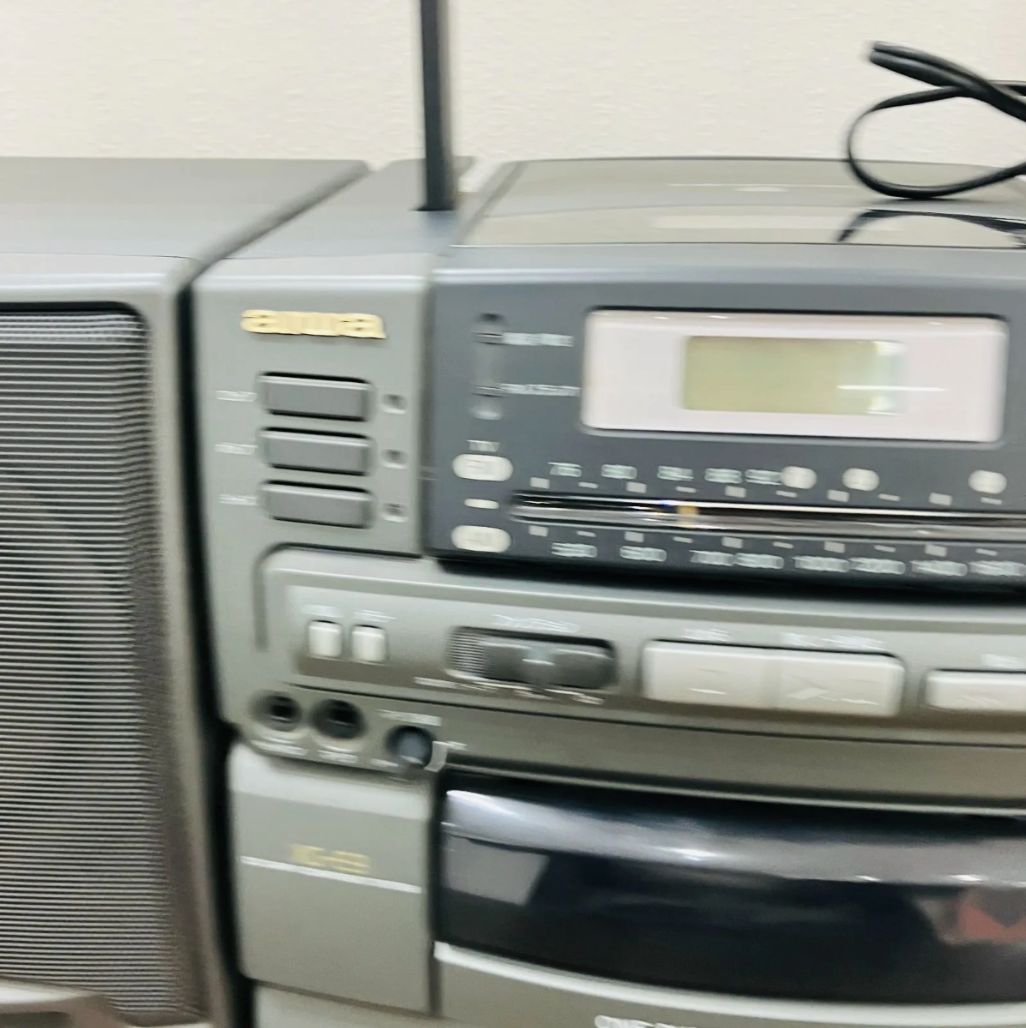 A【動作確認済】AIWA アイワ システムコンポ XG-E9 CD カセット CD