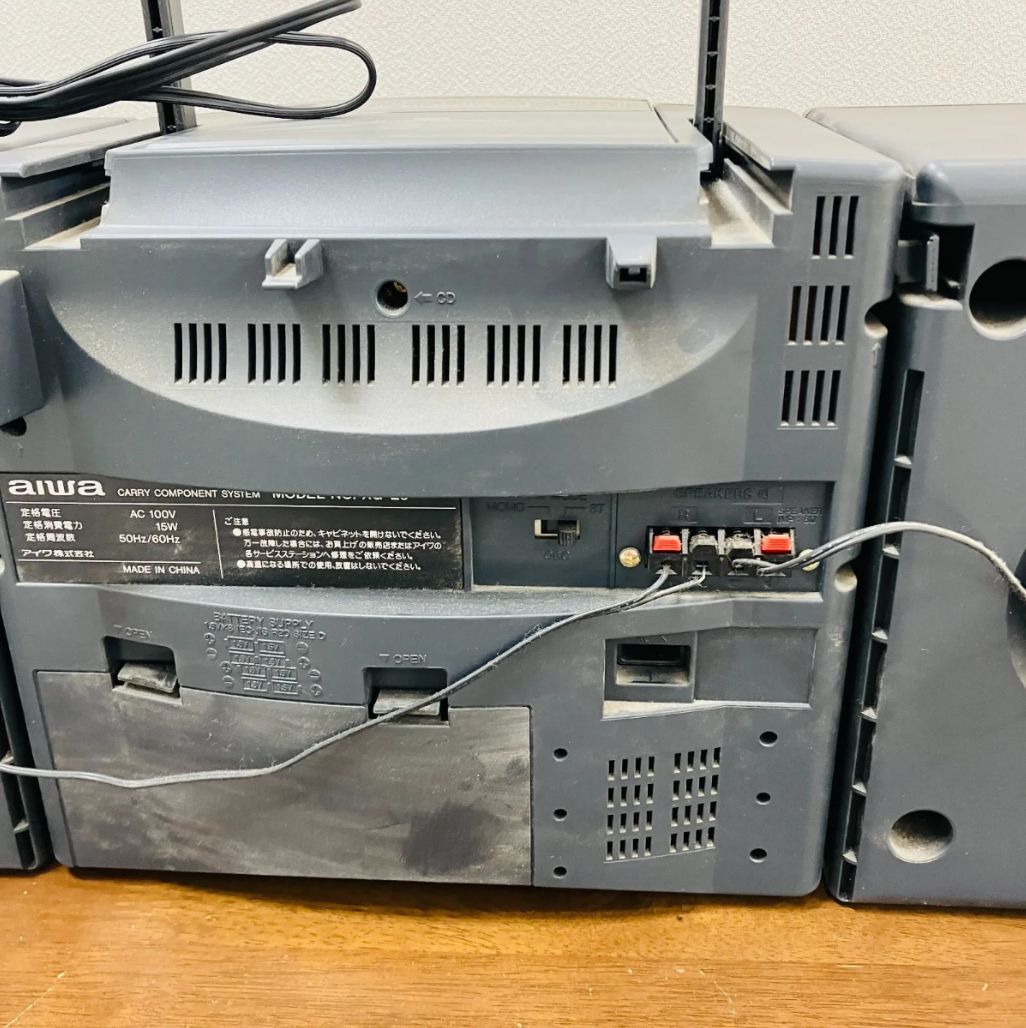 A【動作確認済】AIWA アイワ システムコンポ XG-E9 CD カセット CD