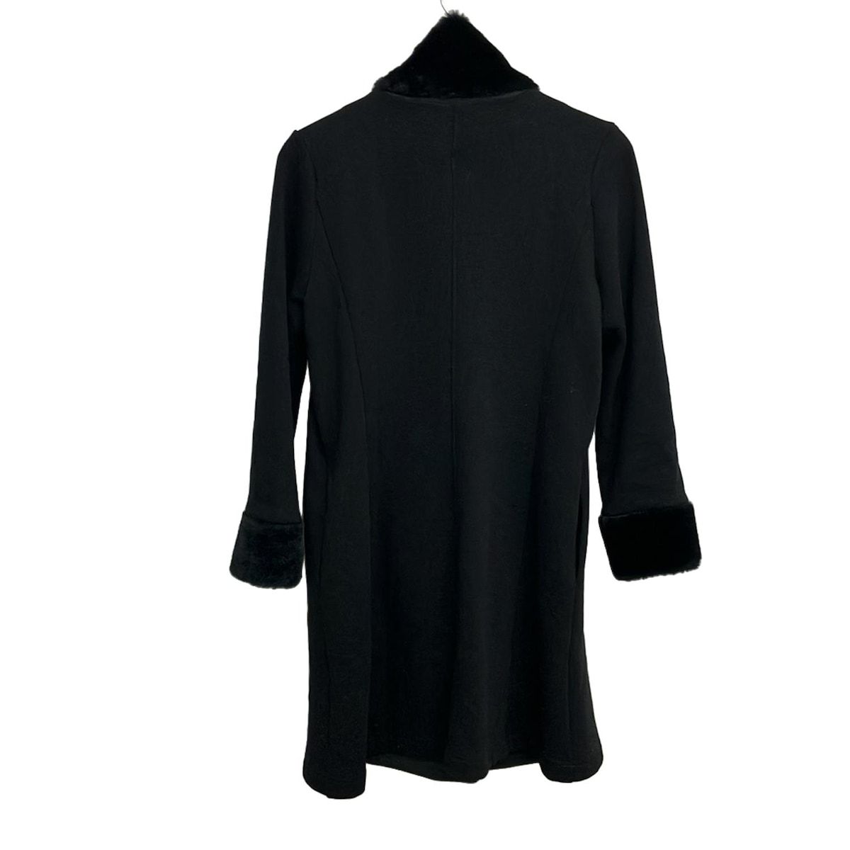 M S GRACY エムズグレイシー コート サイズ38 M レディース - 黒 長袖 裏起毛 フェイクファー 着脱可 秋 冬