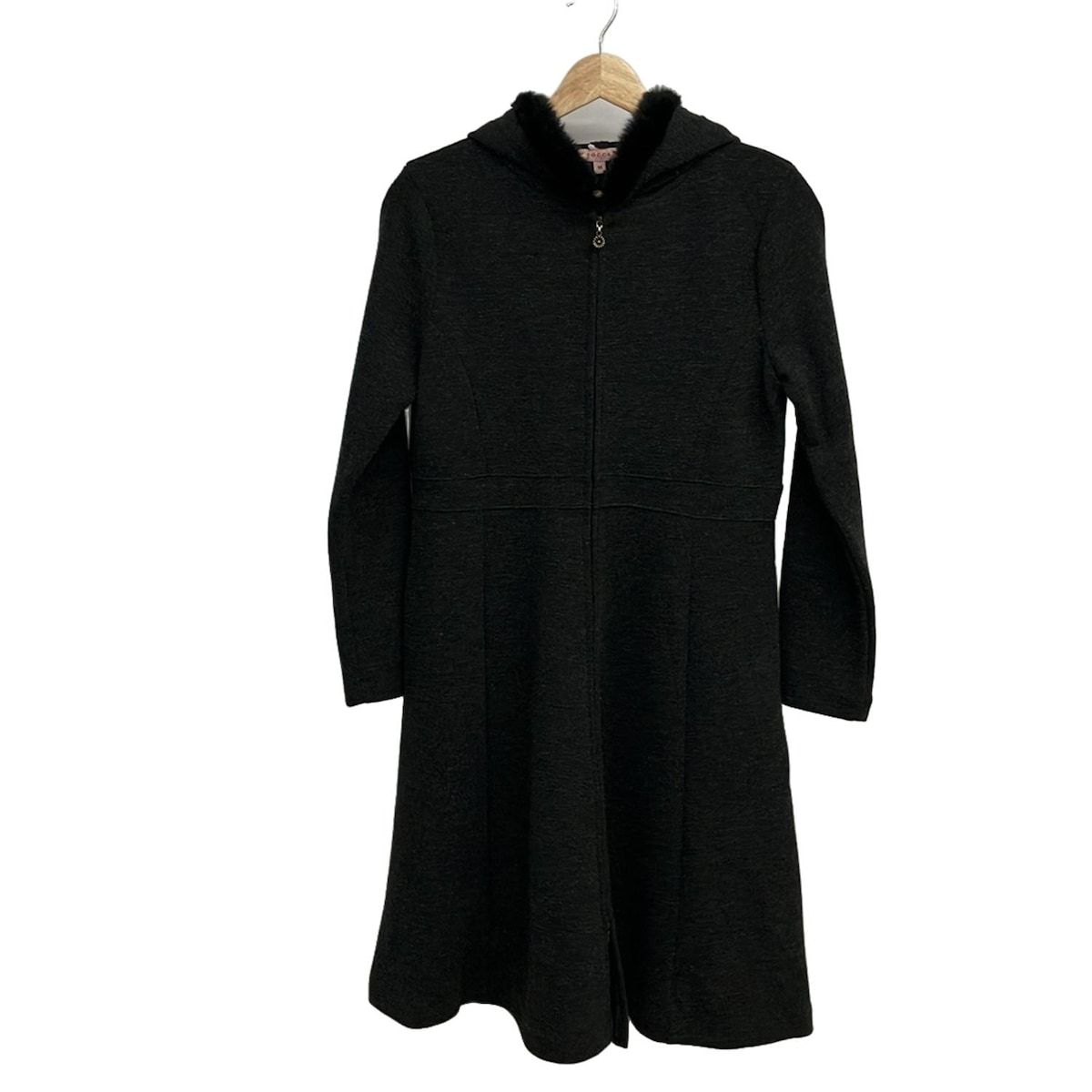 TOCCA トッカ コート サイズM レディース - ダークグレー 長袖 コートワンピ ジップアップ 春 秋