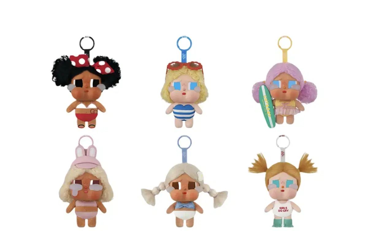 POP MART クライベイビー 休暇 ぬいぐるみ キーホルダー フルセット ベケ이션モード