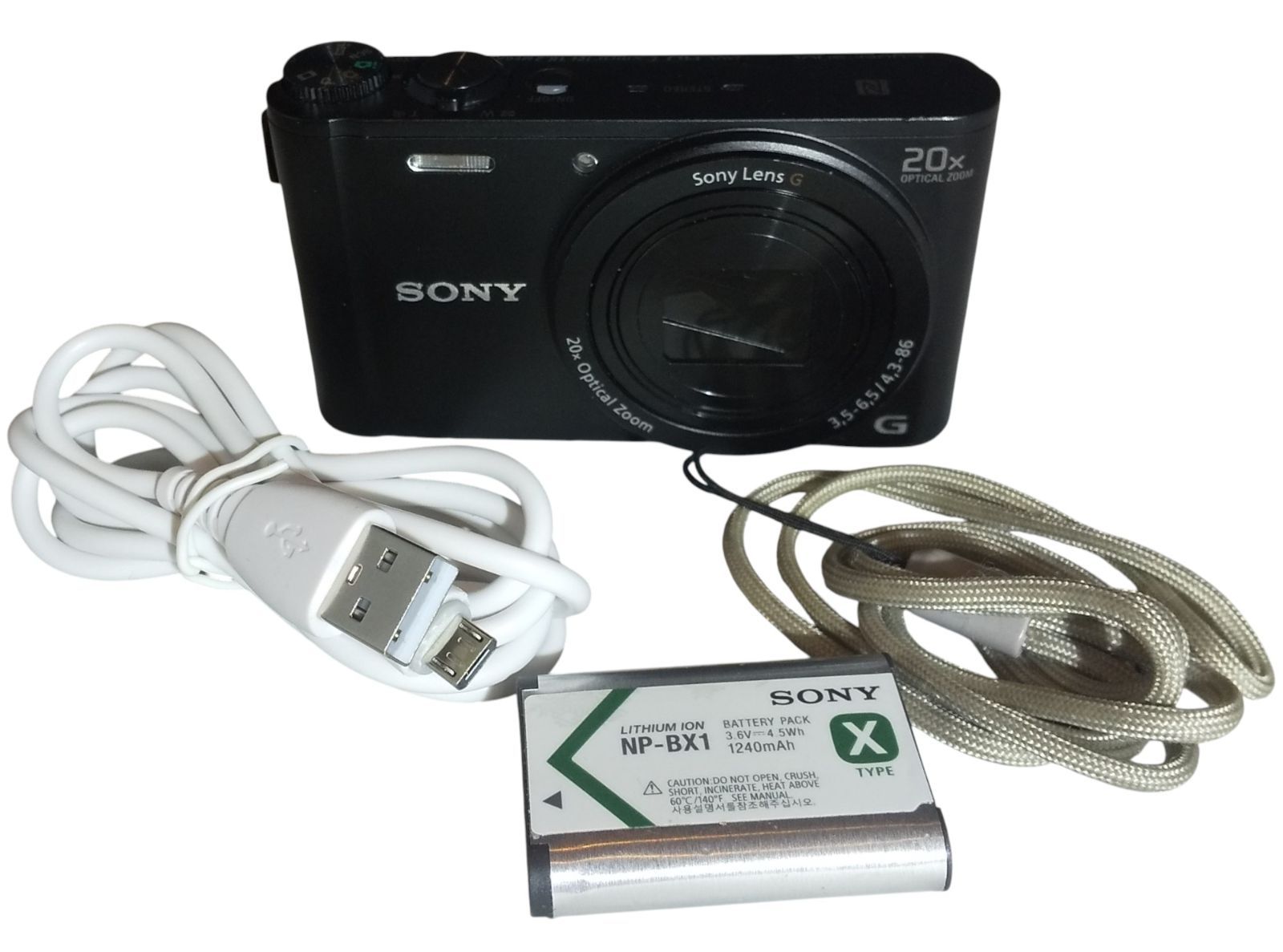 SONY DSC-WX350 デジタルカメラ 手ぶれ補正 Wi-Fi対応 Black