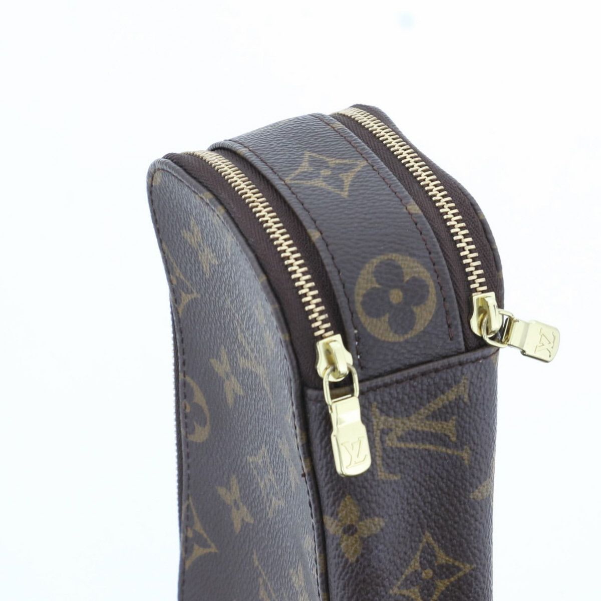  LOUIS VUITTON ルイヴィトン モノグラム トゥルース ブラシュPM コスメポーチ ポーチ M 47510 レディース キャンバス レザー ブラウン ポーチ バッグ