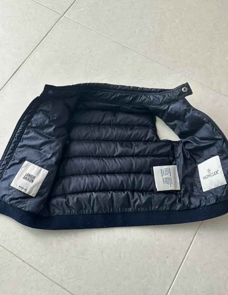  モンクレール キッズ ネイビー ダウン ベスト 12 M アウター ベビー服(~95cm)