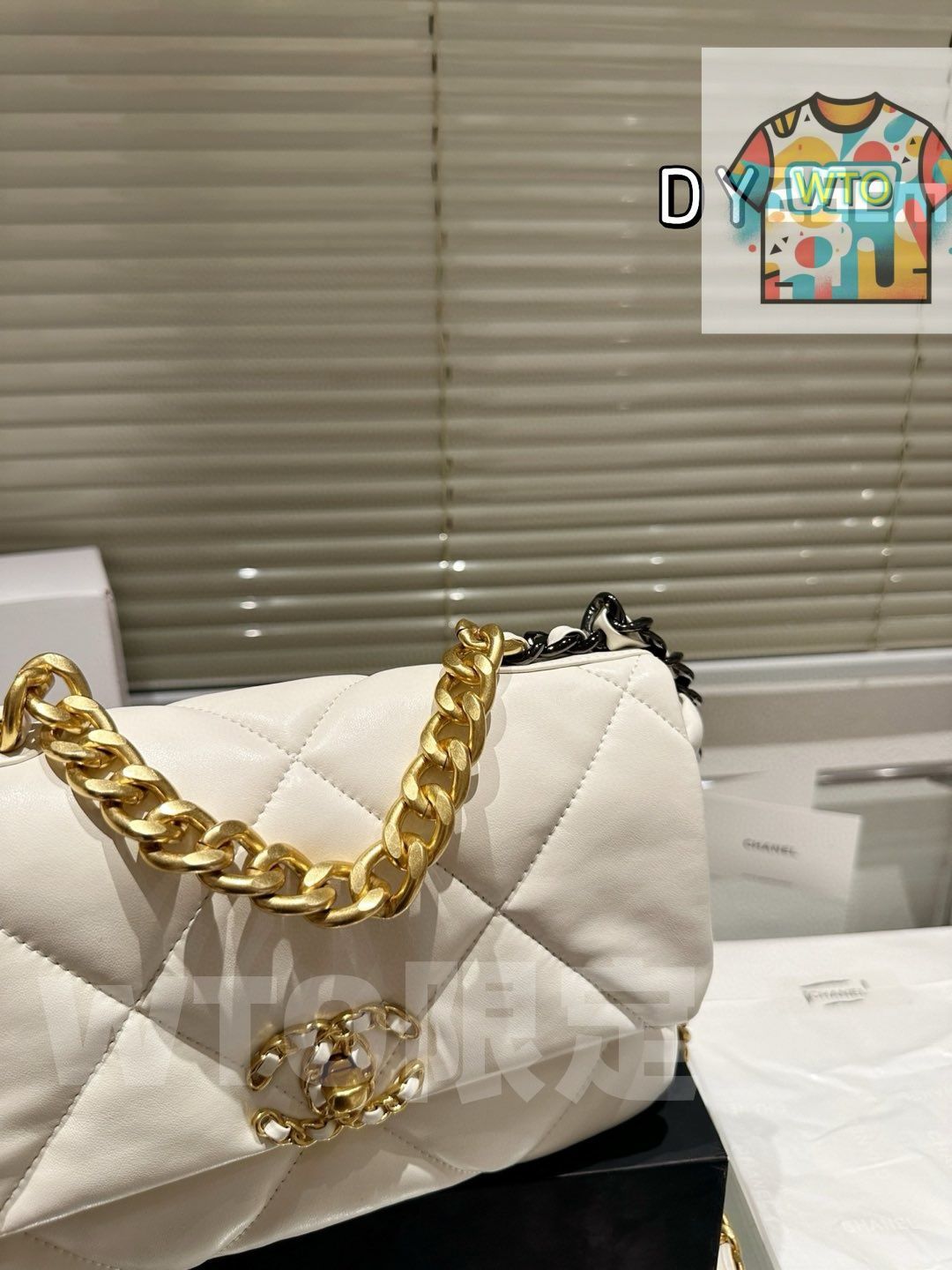 WTO通販 CHANEL 19 フラップバッグ 26cm ゴートスキン ブラック-WTO輸入-IWY94