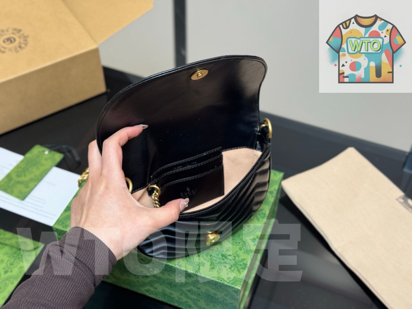 ぴったり WTO通販 Gucci Marmont Saddle Bag グッチ マルモント サドルバッグ-WTO輸入-ZOK00