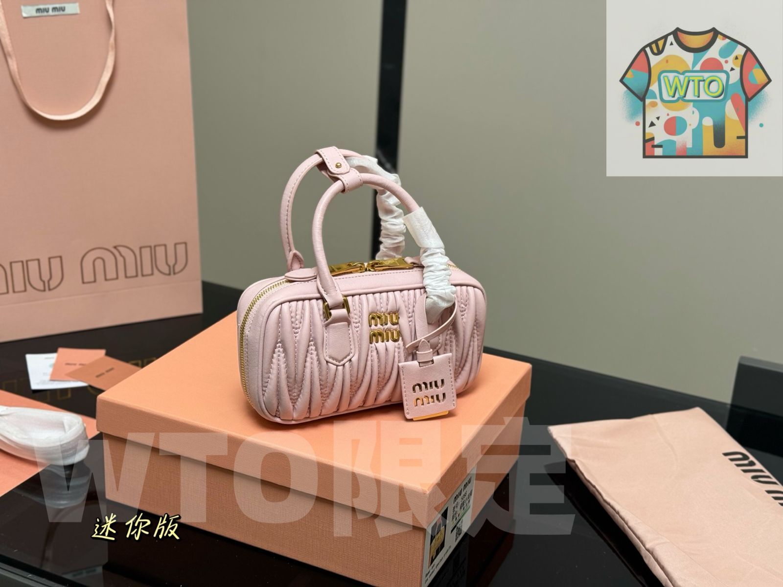 WTO通販 Miu Miu Mini Bowling Bag ミュウミュウ ミニ ボウリング バッグ-WTO輸入-XLP55