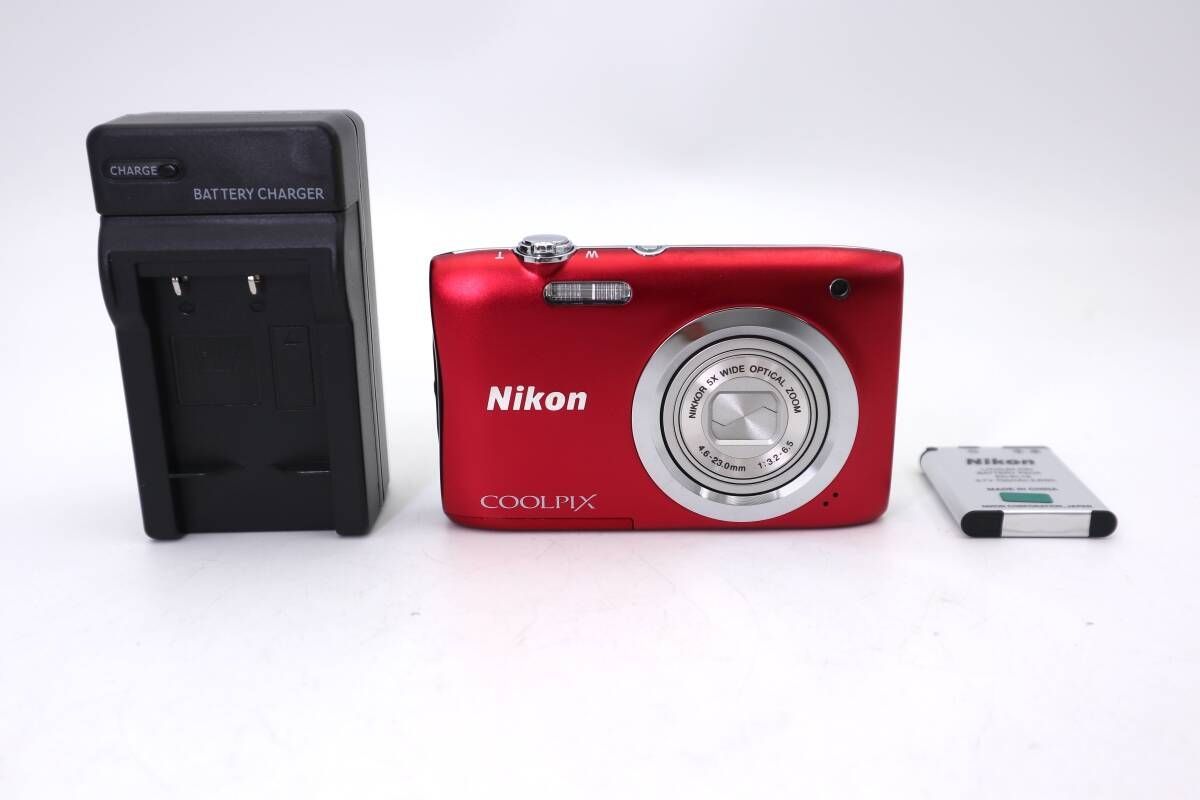 Nikon COOLPIX A100 ニコン コンパクトデジタルカメラ レッド f10916