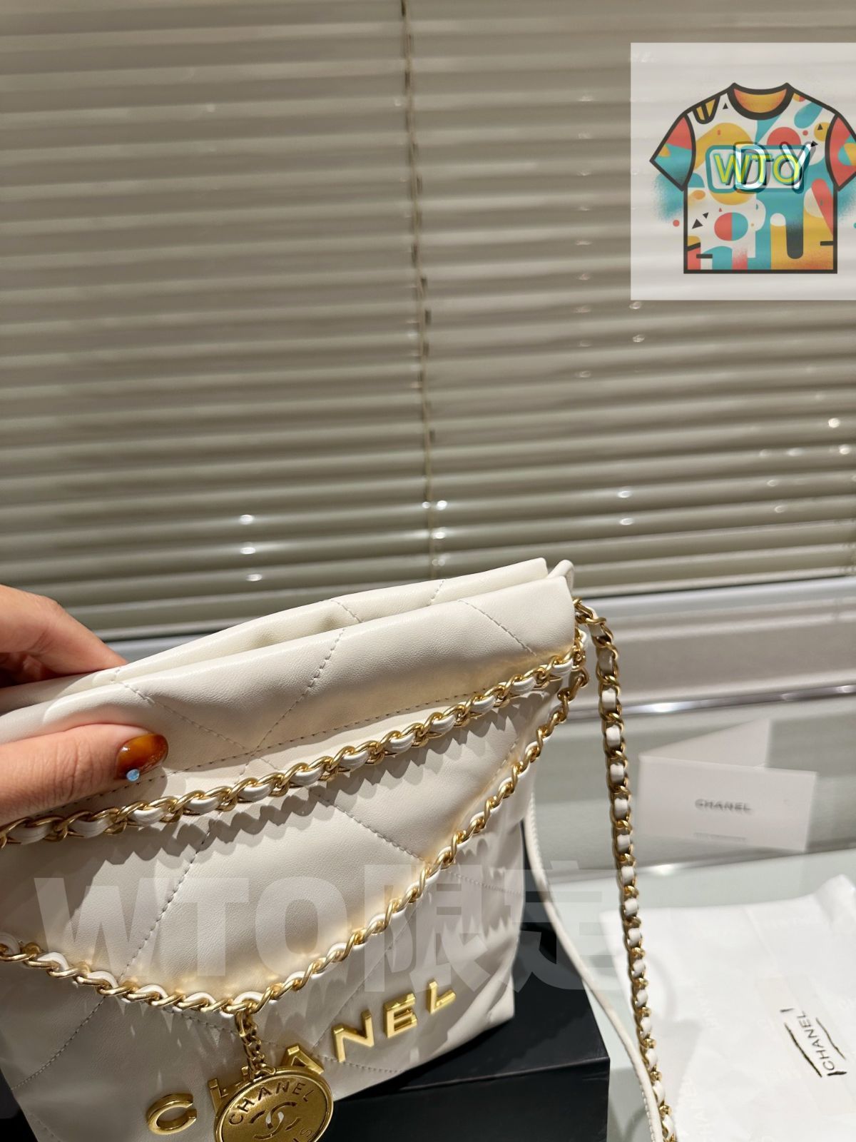 WTO通販 CHANEL 24A ハンドクラフト 22bag 20cm ゴミ袋デザイン -WTO輸入-CTY44