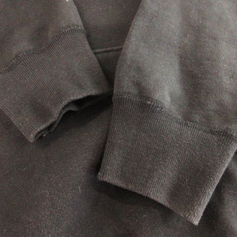 モブ MOBB プルパーカー 長袖 ロゴ ハート プリント 裏起毛 厚手 L 黒 ブラック AH21 GY01 GINKGOPHARMACY_COM