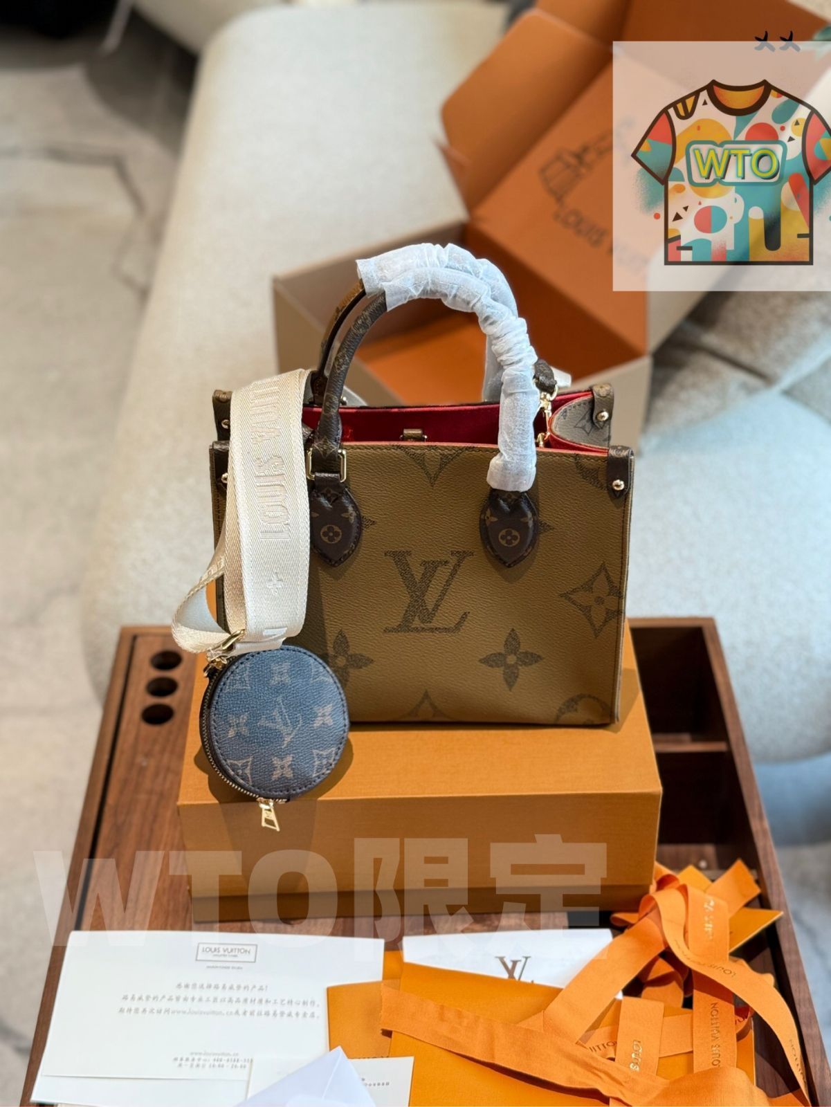 WTO通販 LV ジャングル オンザゴー ママバッグ A B 面スプレー 25cm-WTO輸入-ZJV80