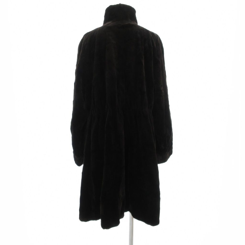 ヴァレンティノ ヴァレンチノ VALENTINO Furs ダークミンク ファー コート 毛皮 シェアード ロング F ダークブラウン UO GY18
