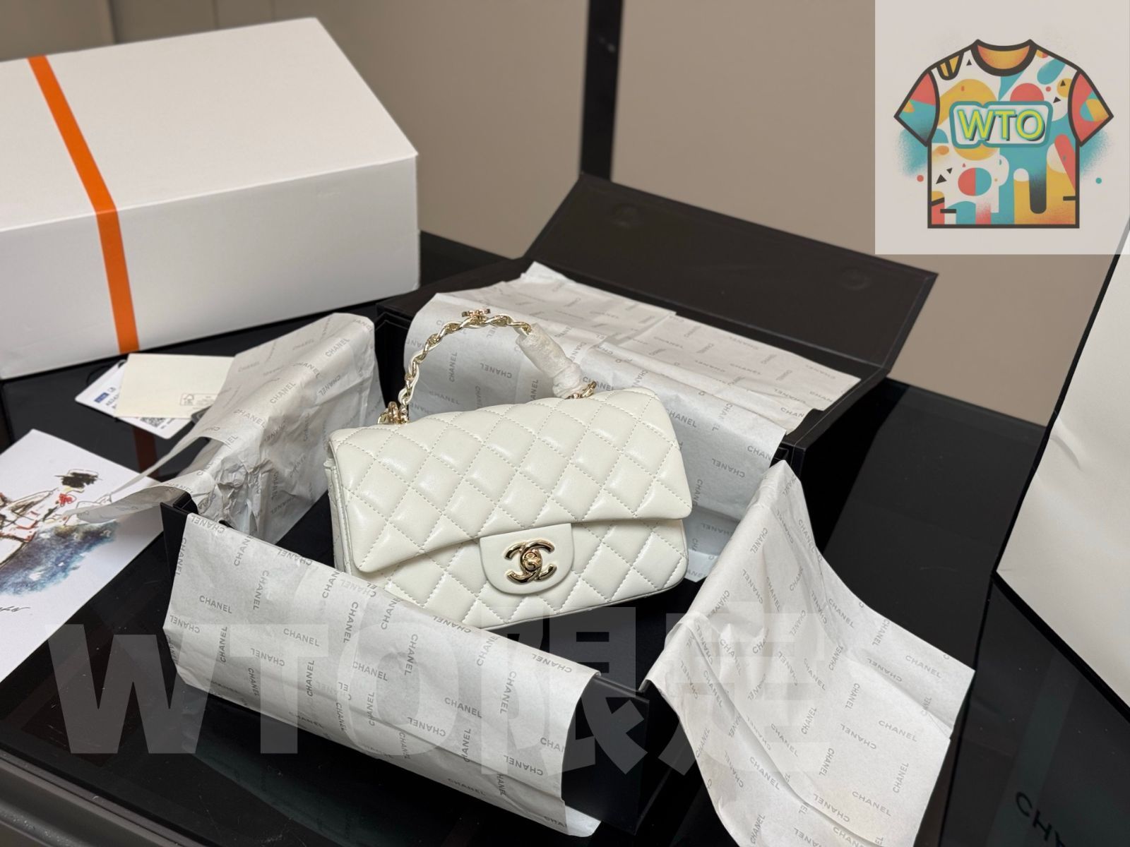 WTO通販 Chanel Mini CF Handle シャネル ミニ CF ハンドル バッグ-WTO輸入-NKM42