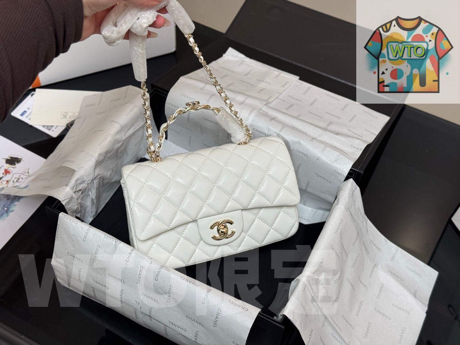 WTO通販 Chanel Mini CF Handle シャネル ミニ CF ハンドル バッグ-WTO輸入-NKM42