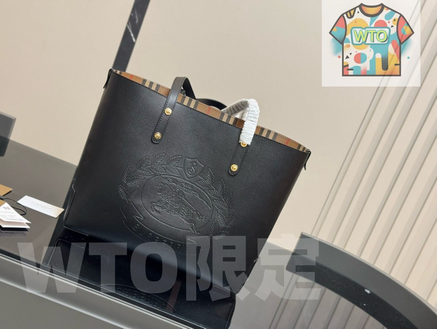 WTO通販 Burberry Canvas Shopping Tote Bag 35×30cm-WTO輸入-HIQ49