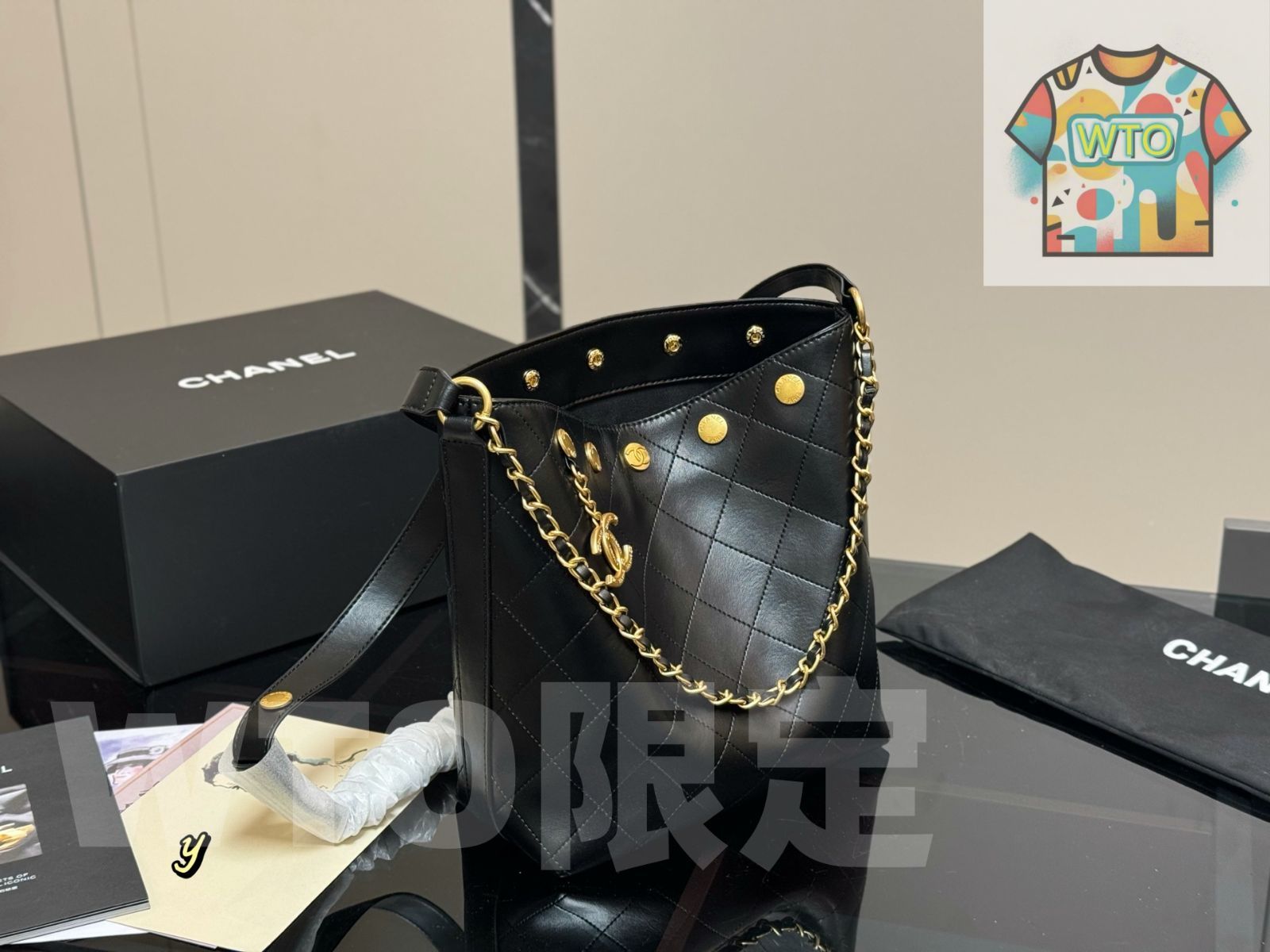 WTO通販 Chanel 24p Hippie Messenger Bag シャネル 24p ヒッピー メッセンジャーバッグ-WTO輸入-VGV64