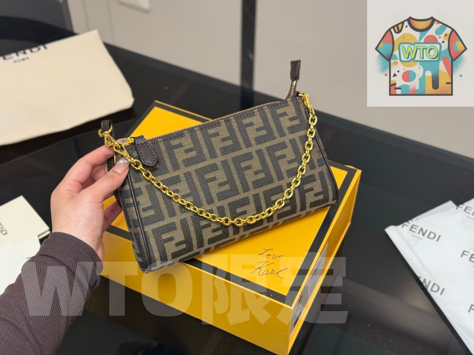 WTO通販 Fendi Large Mahjong Bag フェンディ ラージ マージョンバッグ-WTO輸入-UKB39