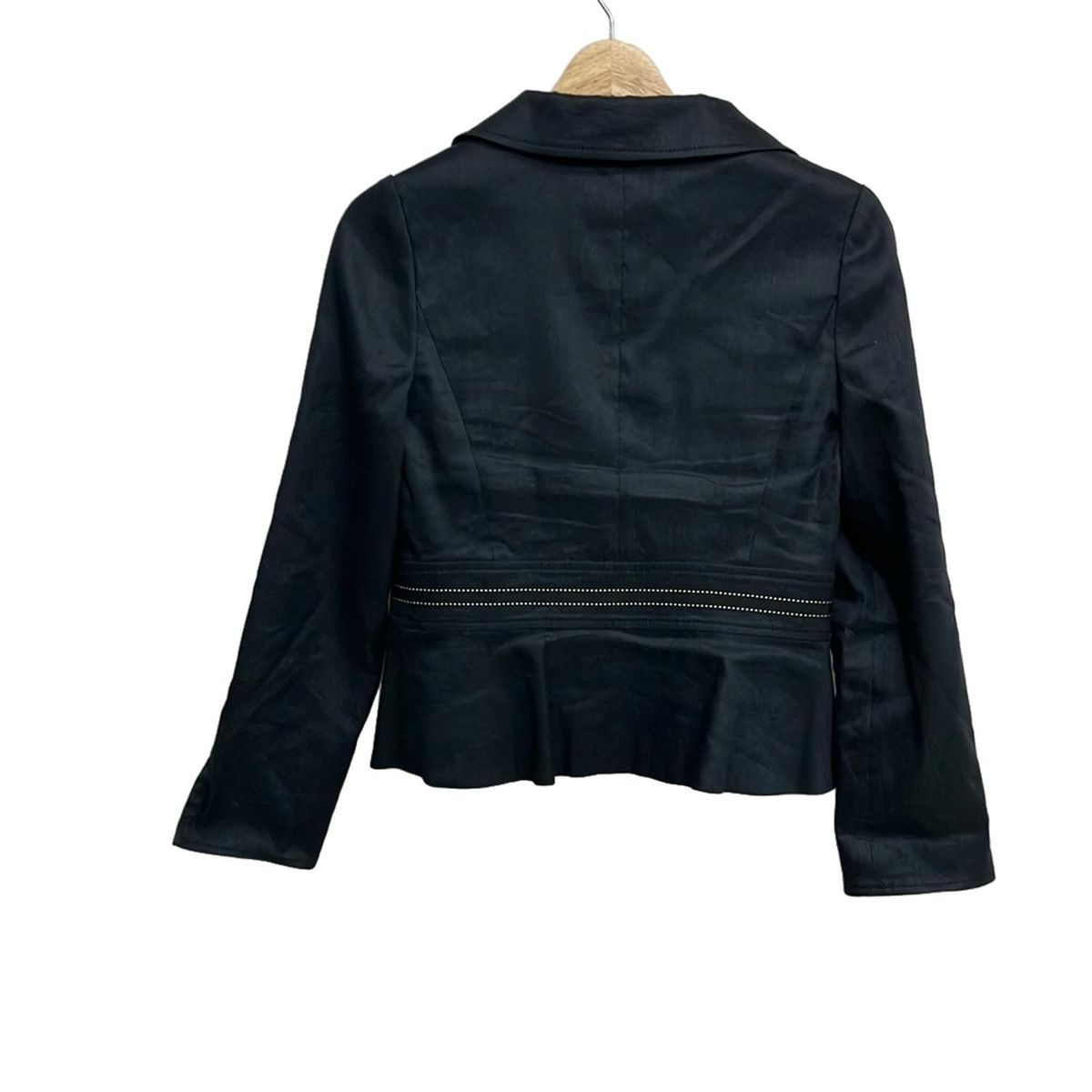 M S GRACY エムズグレイシー ジャケット サイズ38 M レディース - ダークネイビー 長袖 麻混 春 秋