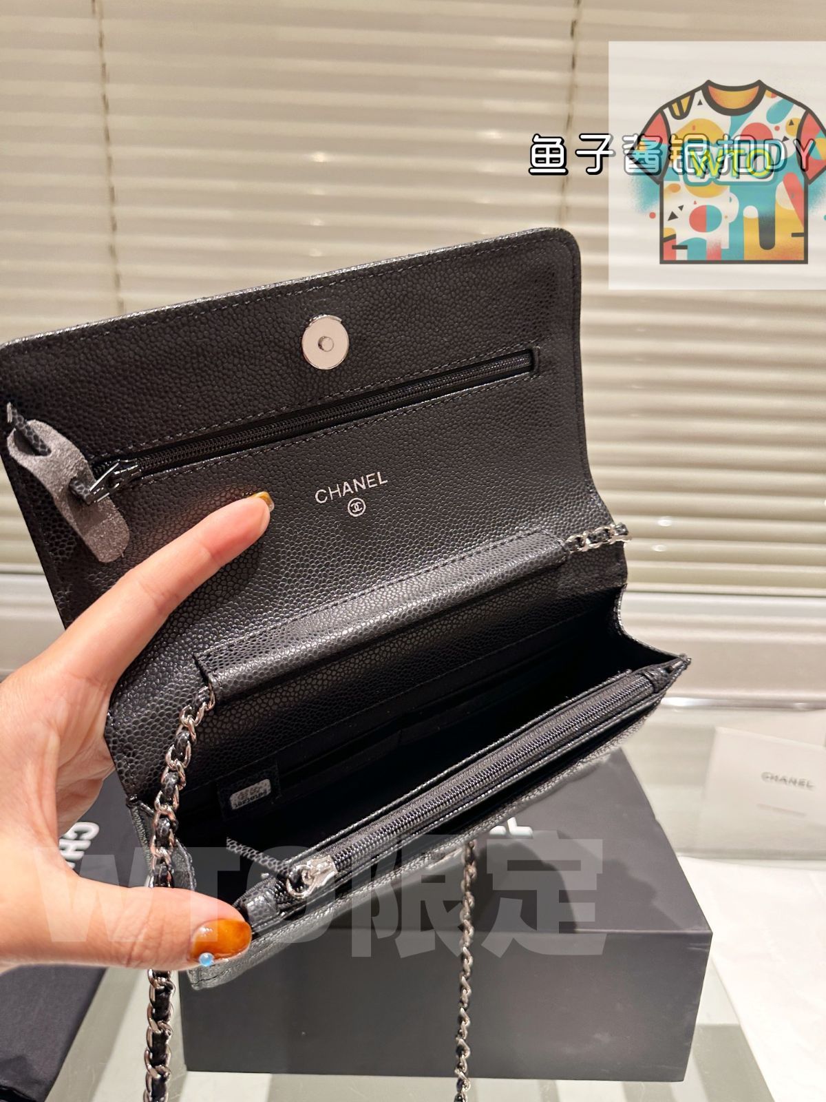 WTO通販 CHANEL フィッシュローン ウォレットオンチェーン WOC クラゲタン ミニバッグ-WTO輸入-INX28