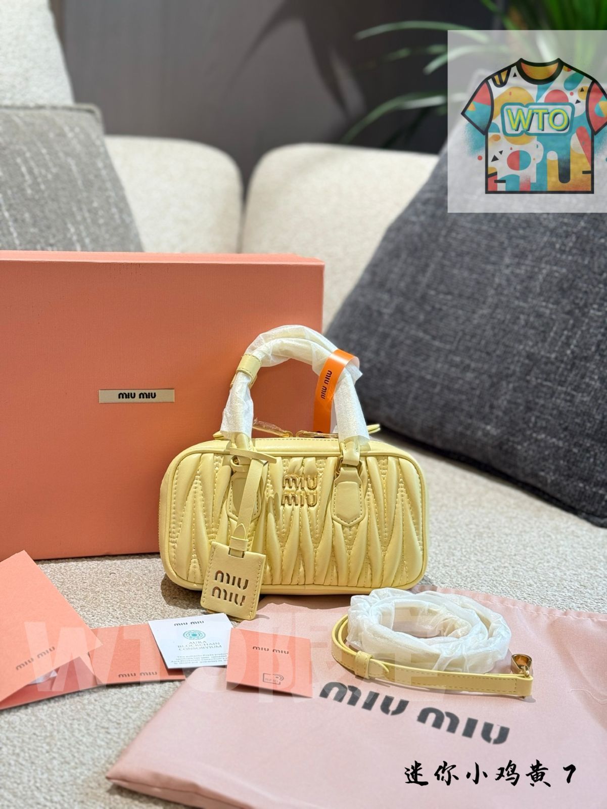 WTO通販 MIUMIU ボーリングバッグ ミニ スモール ミッドサイズ トップグレード カウレザー-WTO輸入-VKK 73