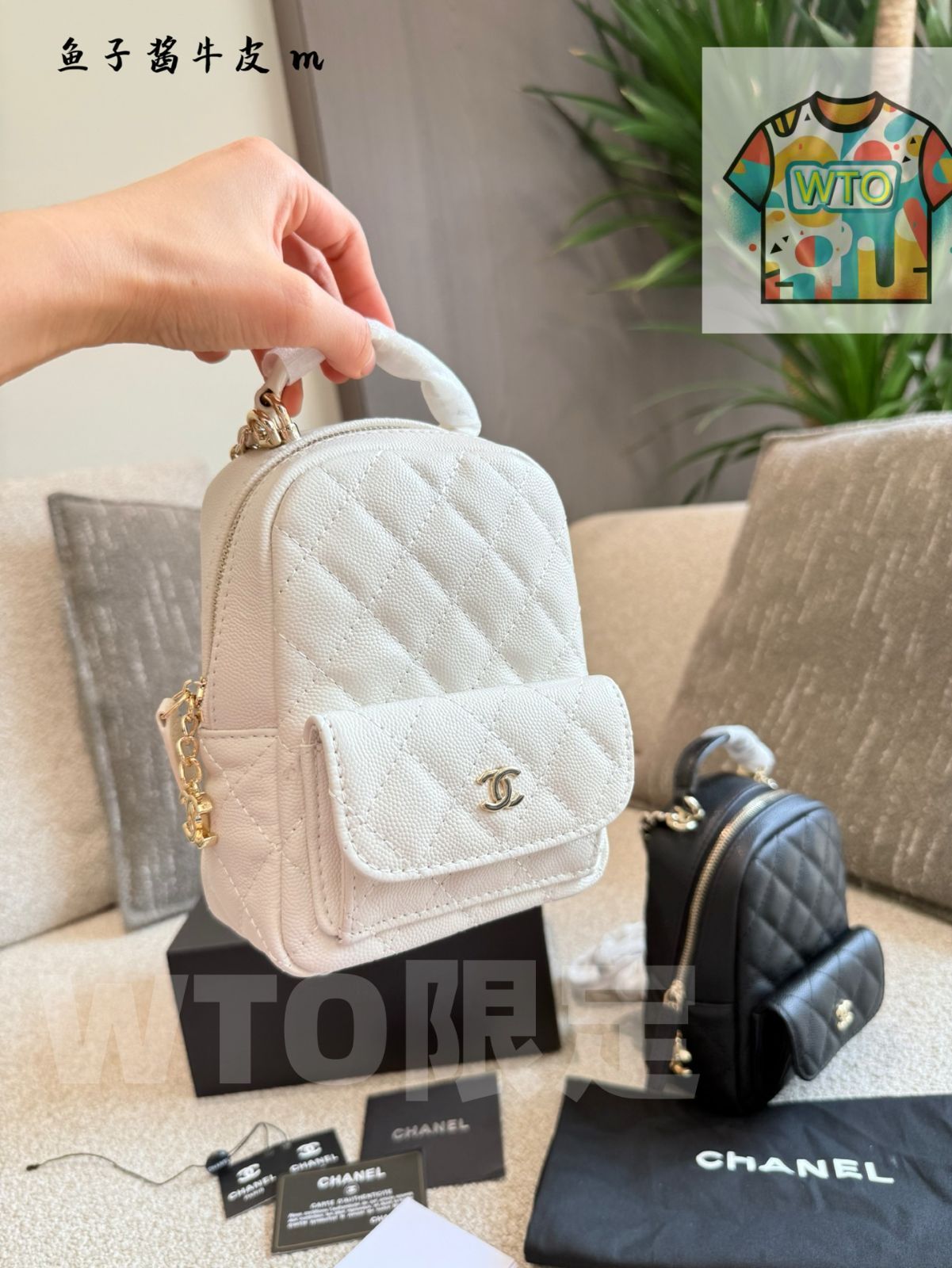  WTO通販 Chanel 24 C ブラック - ゴールド リーズン バッグ-WTO輸入-QAC 99 ショルダーバッグ ショルダーバッグ