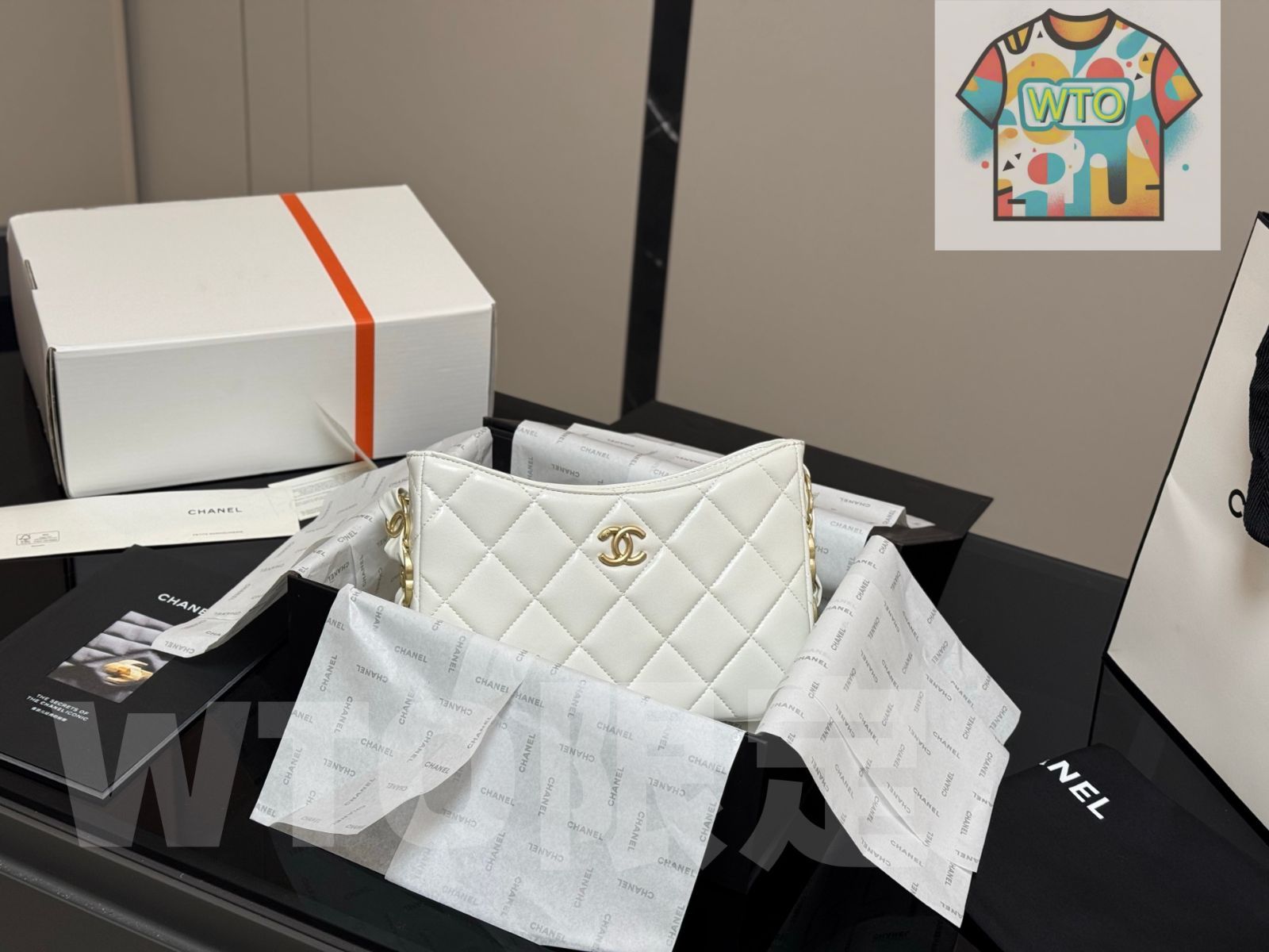 WTO通販 Chanel 24K アームホボバッグ 23×16cm ラムスキン-WTO輸入-YTZ12