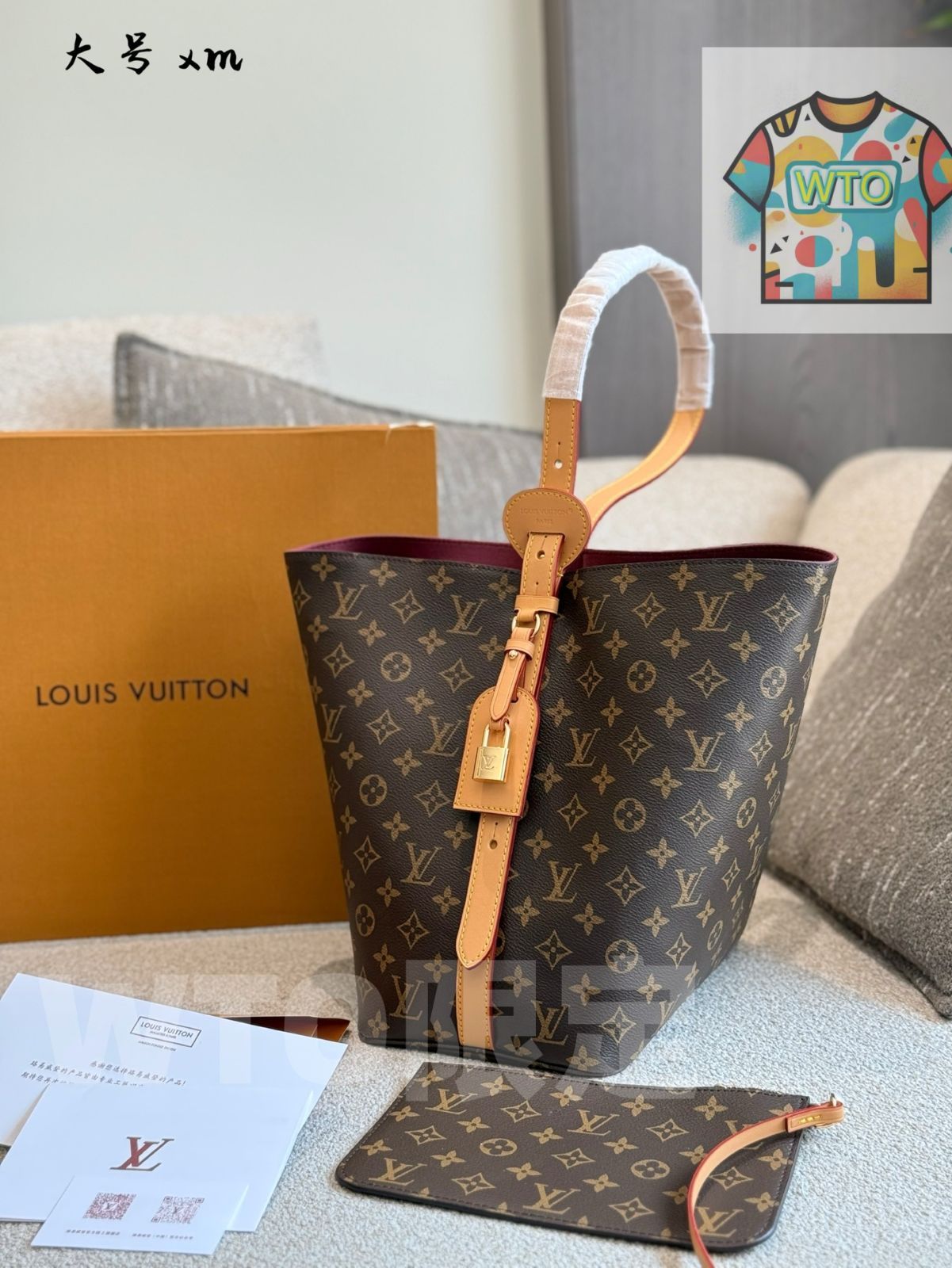 WTO通販 LV 2025 年ニューモデル モノグラム Allin ショルダーハンドバッグ ラージ-WTO輸入-IZJ 00