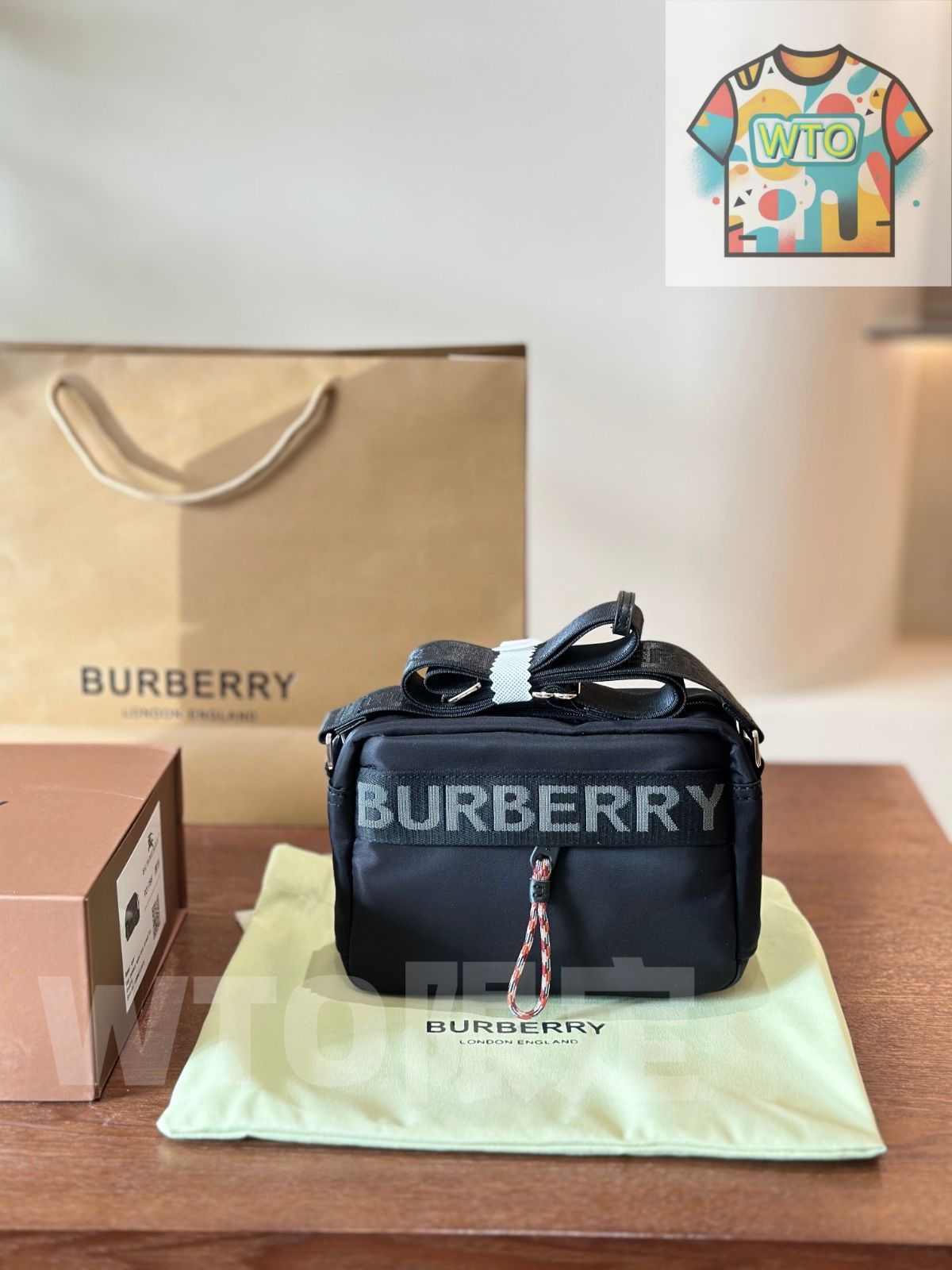 WTO通販 Burberry ナイロン カメラバッグ 23cm-WTO輸入-ZEQ65