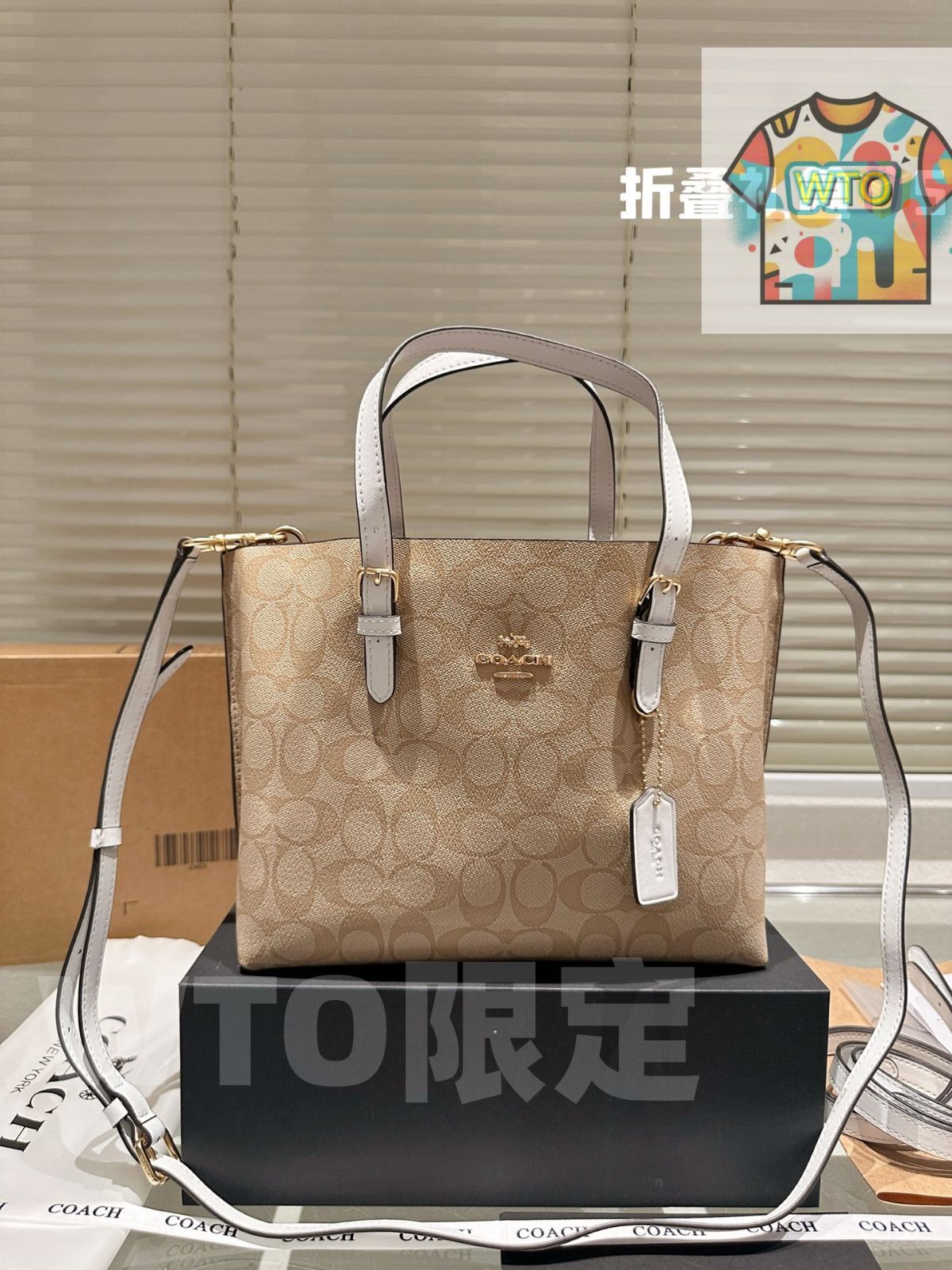 WTO通販 COACH Mollie 25 トートバッグ スーパーポピュラーショッピングバッグ-WTO輸入-JXK41