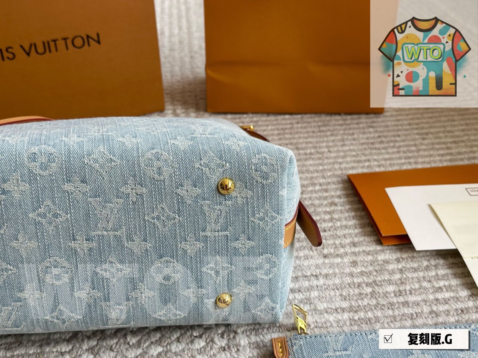  WTO通販 LV 24 Limited Denim Carryall Medium ルイヴィトン 年 デニム キャリーオール ミディアム-WTO輸入-RVZ 31 ショルダーバッグ ショルダーバッグ