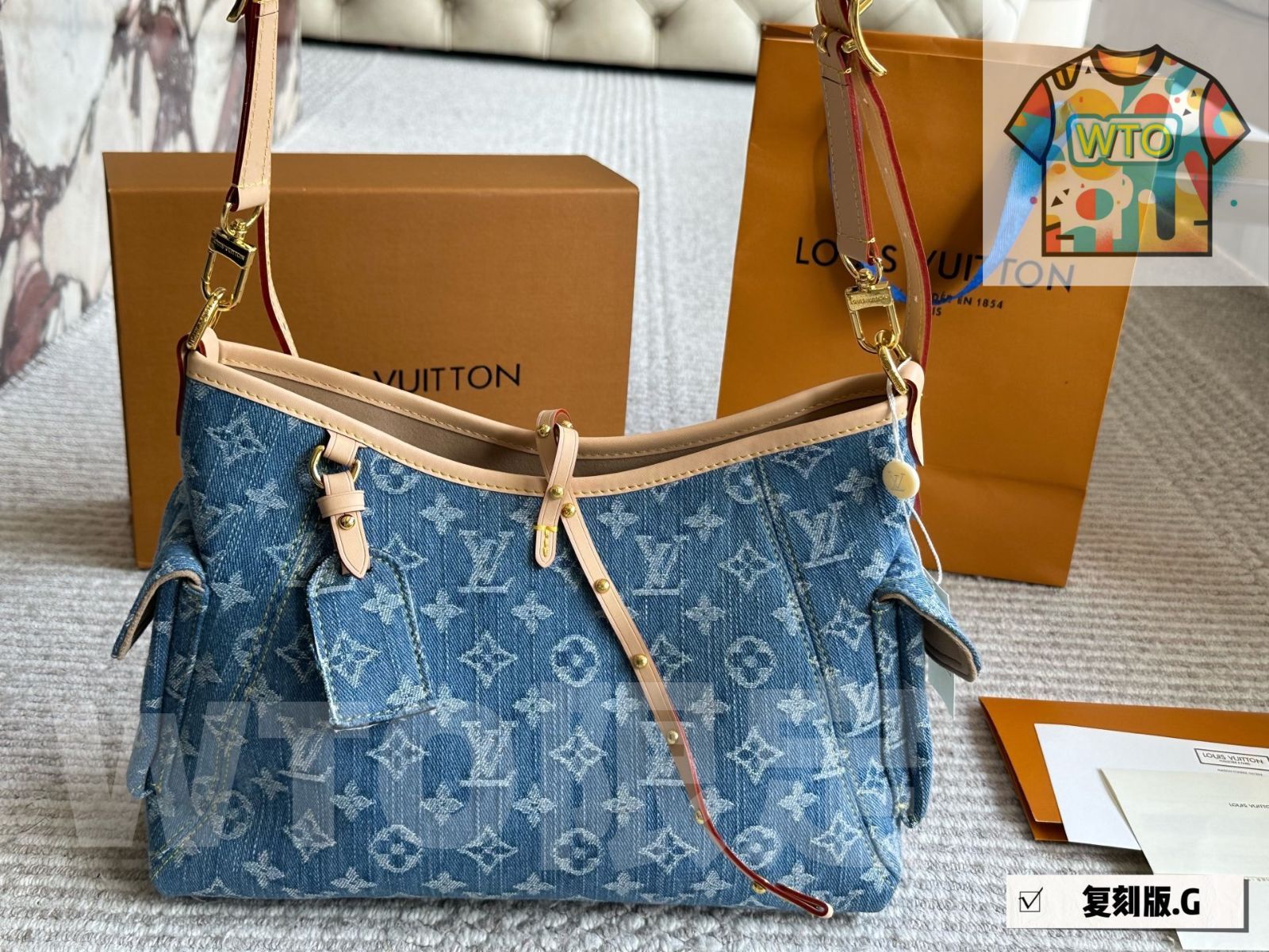WTO通販 Louis Vuitton CarryAll Dark MM ルイ ヴィトン キャリーオール ダーク ミディアム WTO輸入 HTY 10
