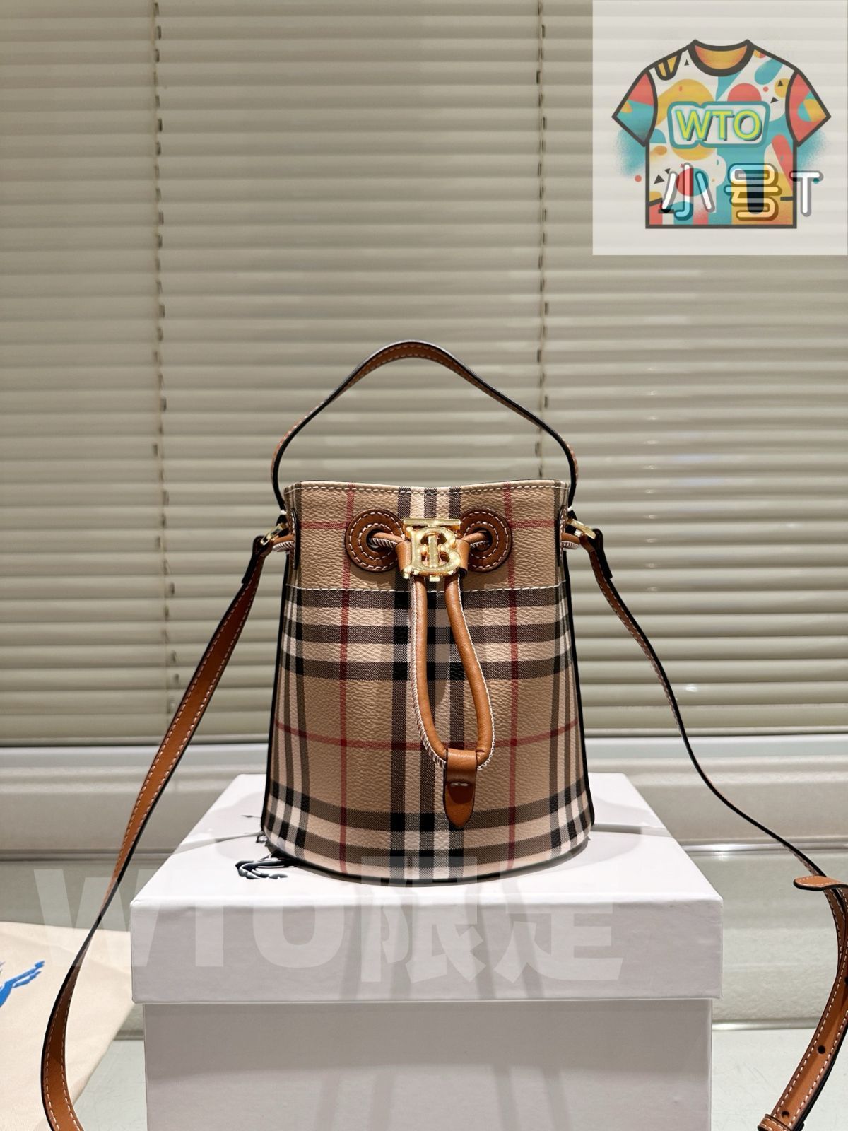 WTO通販 Burberry TB バケットバッグ 17×18cm-WTO輸入-RIL30