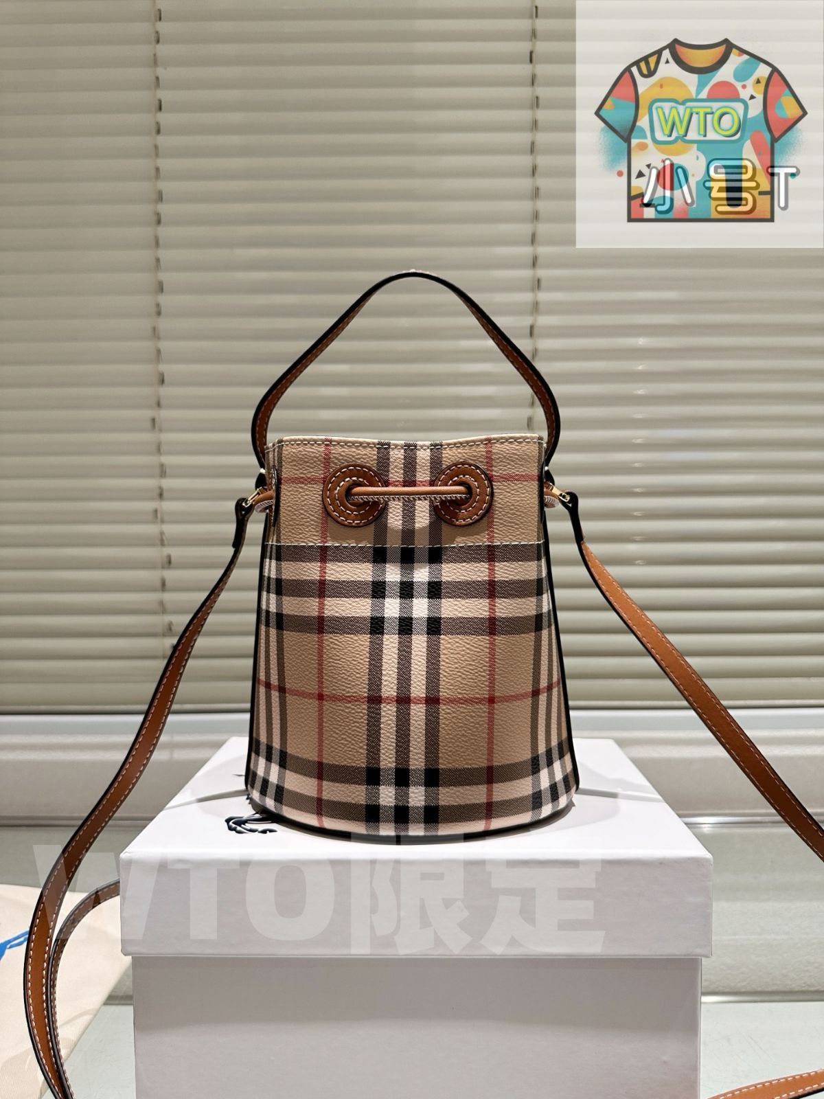 WTO通販 Burberry TB バケットバッグ 17×18cm-WTO輸入-RIL30