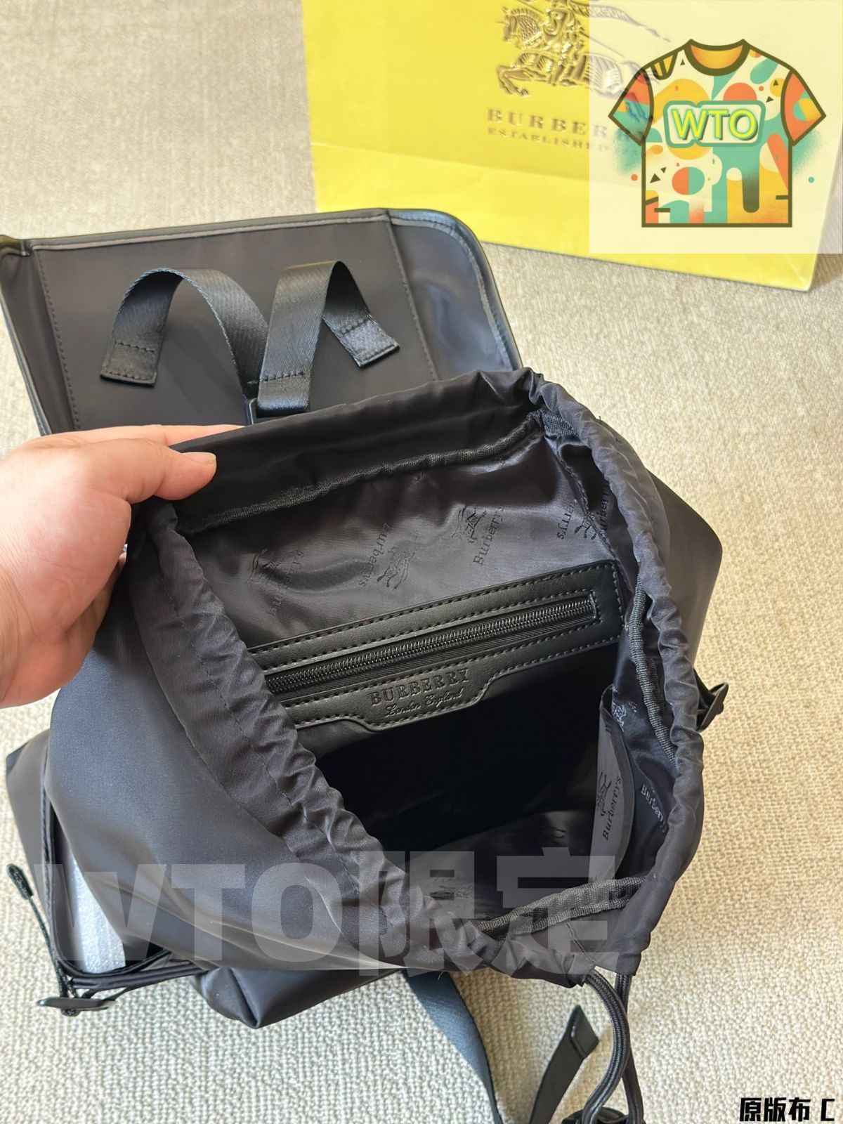 メンズナイロンバックパック 33×45cm-WTO輸入-COH57