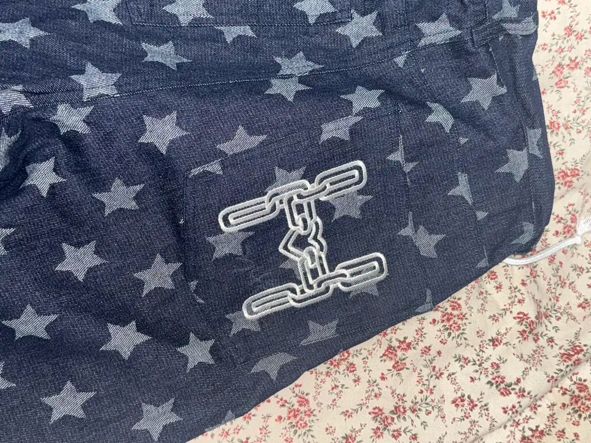 ウェブハウス英智チェーンデニムパンツ - スター Indigo