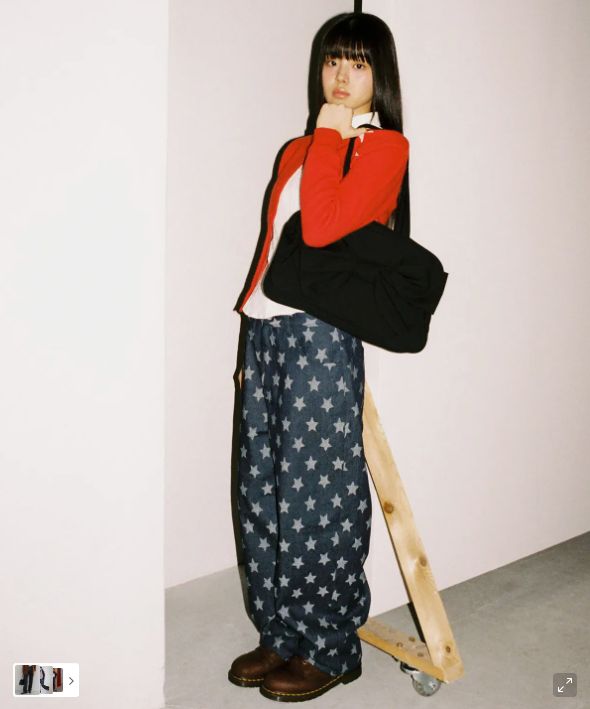 ウェブハウス英智チェーンデニムパンツ