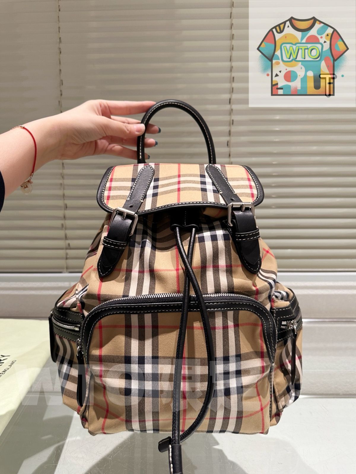  WTO通販 Burberry TB ダブルショルダーバッグ -WTO輸入-LHN 10 ショルダーバッグ ショルダーバッグ