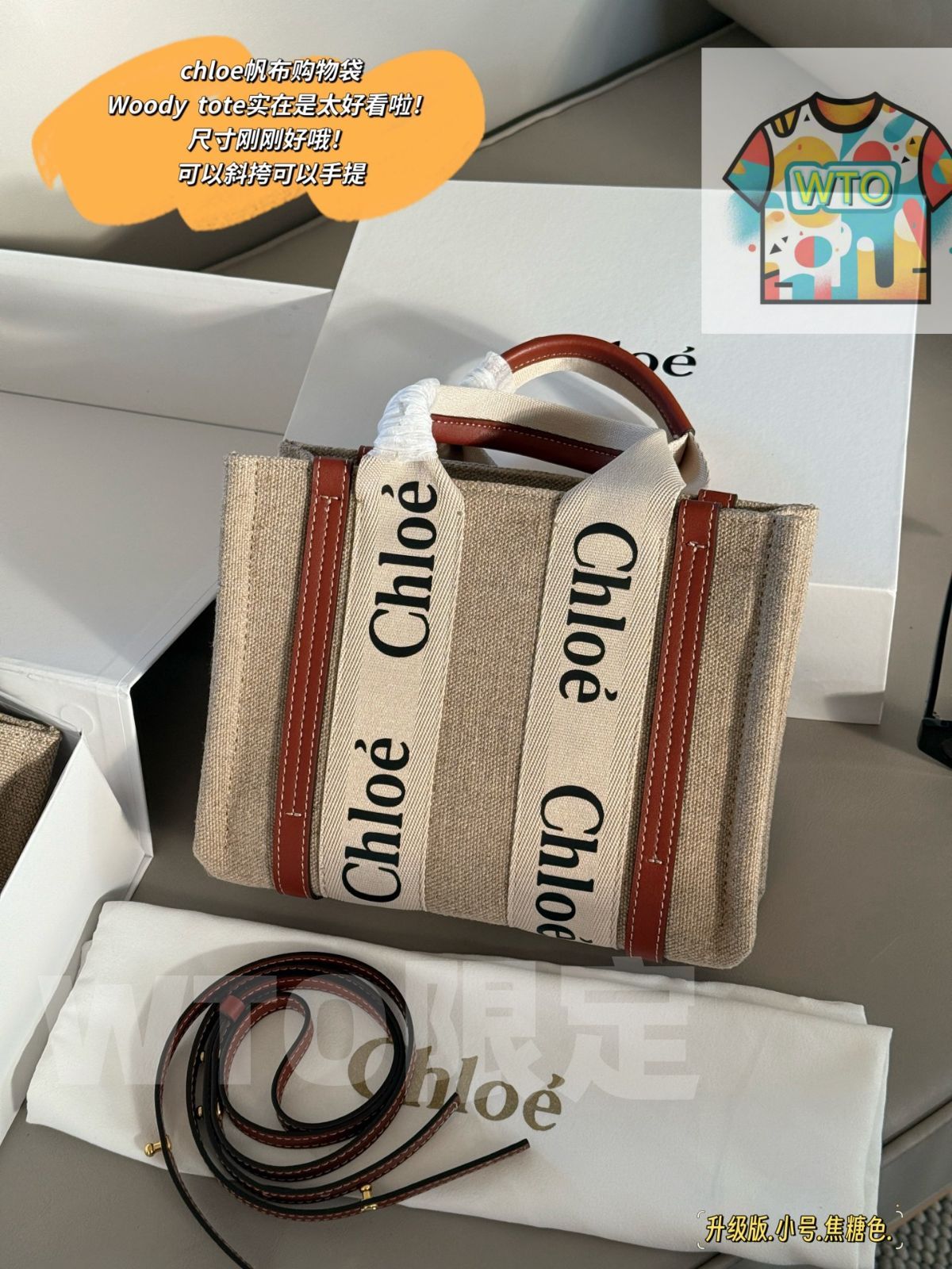 今日 Chlo クロエ ウッディ トート シリーズ 斜背と手提げが なデザインが特徴